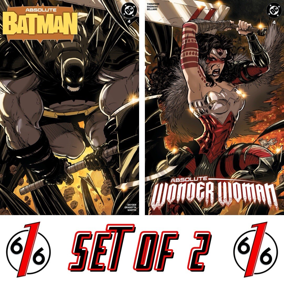 🔥 ABSOLUTE BATMAN & WONDER WOMAN 4 KAARE ANDREWS 616 Variant Set LTD 3000