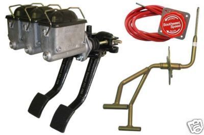 NEW RACING BRAKE,CLUTCH & GAS PEDAL KIT W/ MASTERS,C1