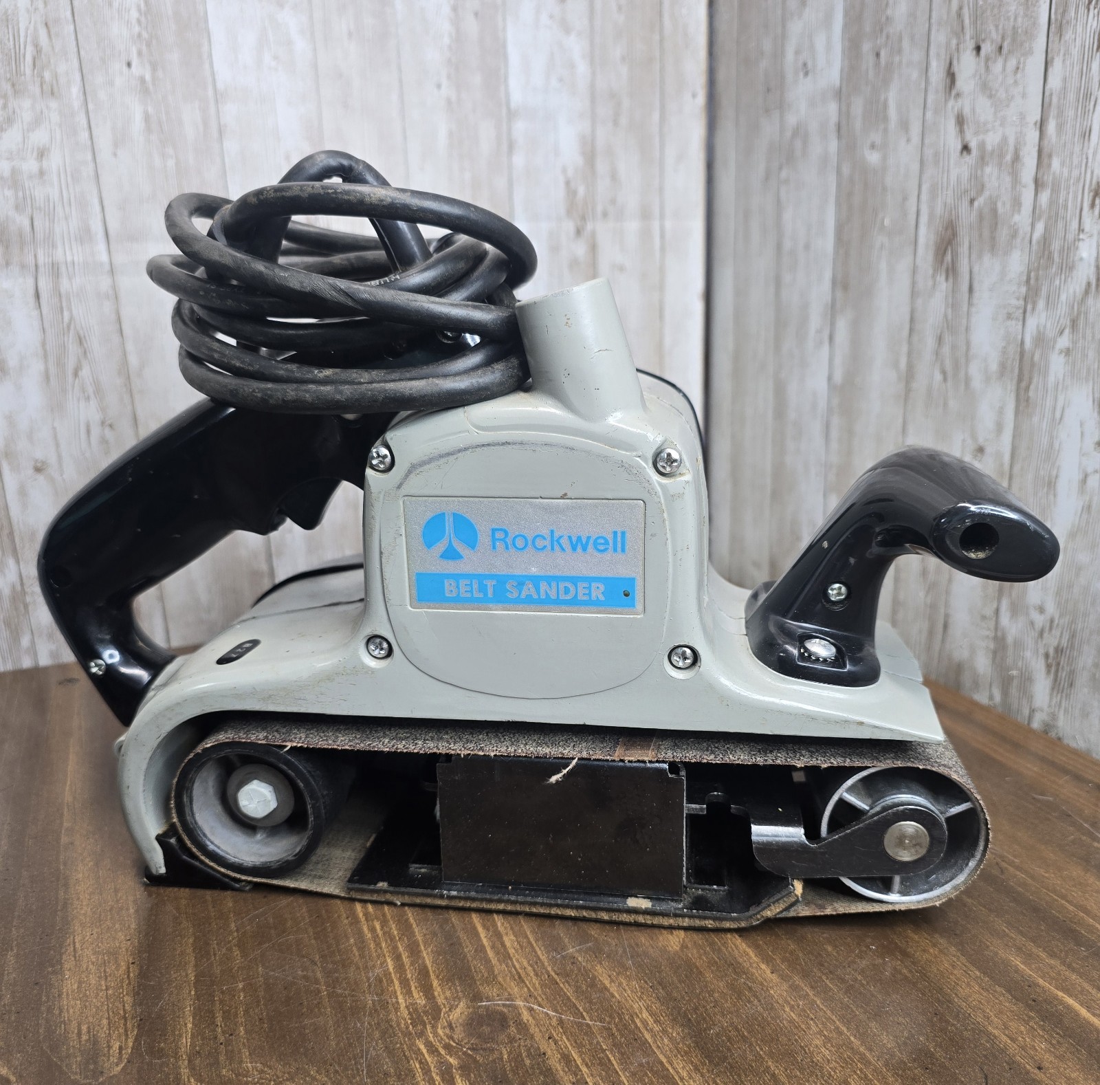 Vintage Rockwell Model 337 Heavy Duty Corded Belt Sander. WORKS!!
