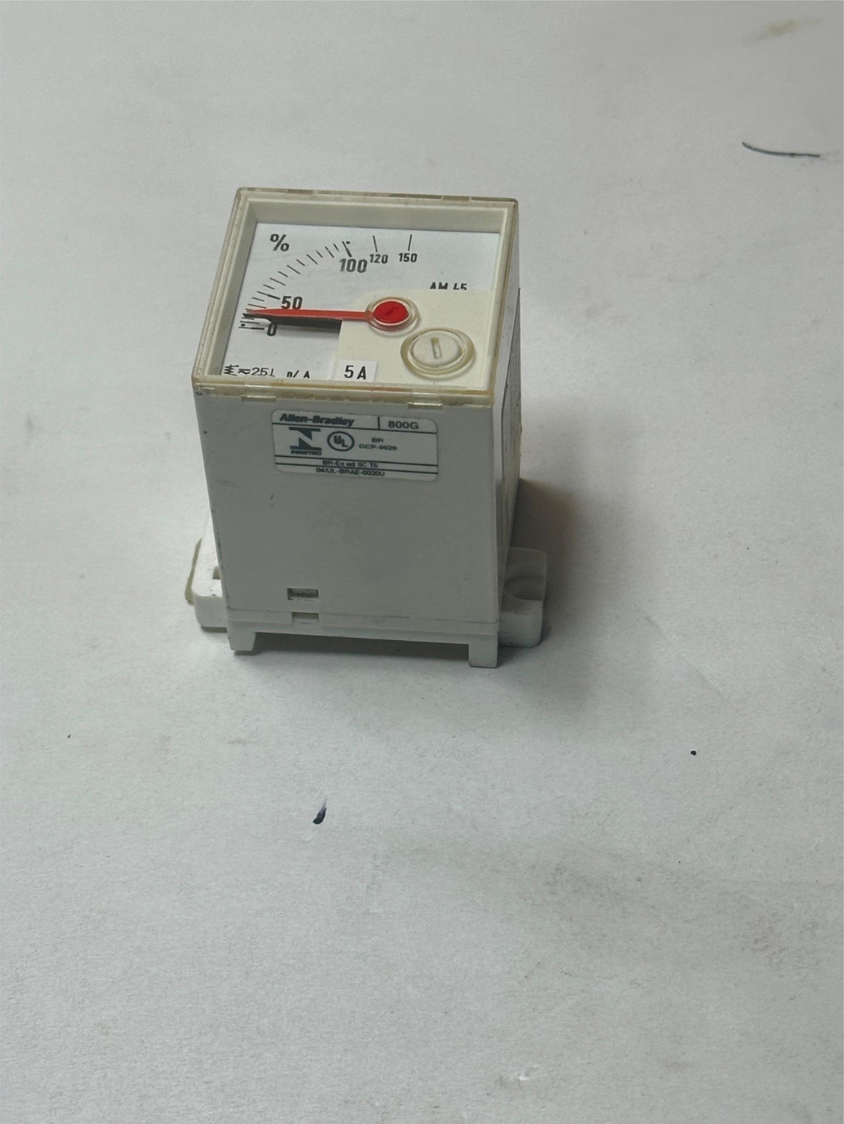 Allen-Bradley AM45 Measuring Instrument Explosion Protection 5A % 800G-AMP5B