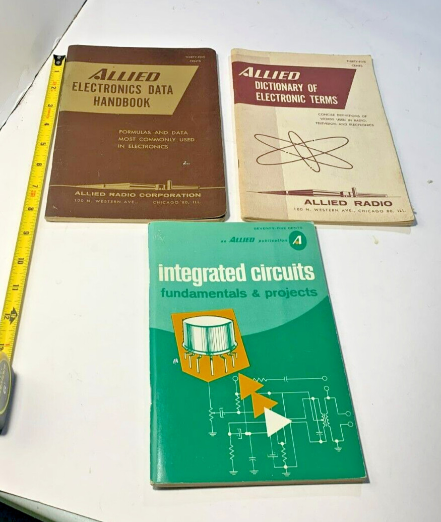 1960 Allied Radio Dictionary Of Electronic Integrated circuits and Dictionary