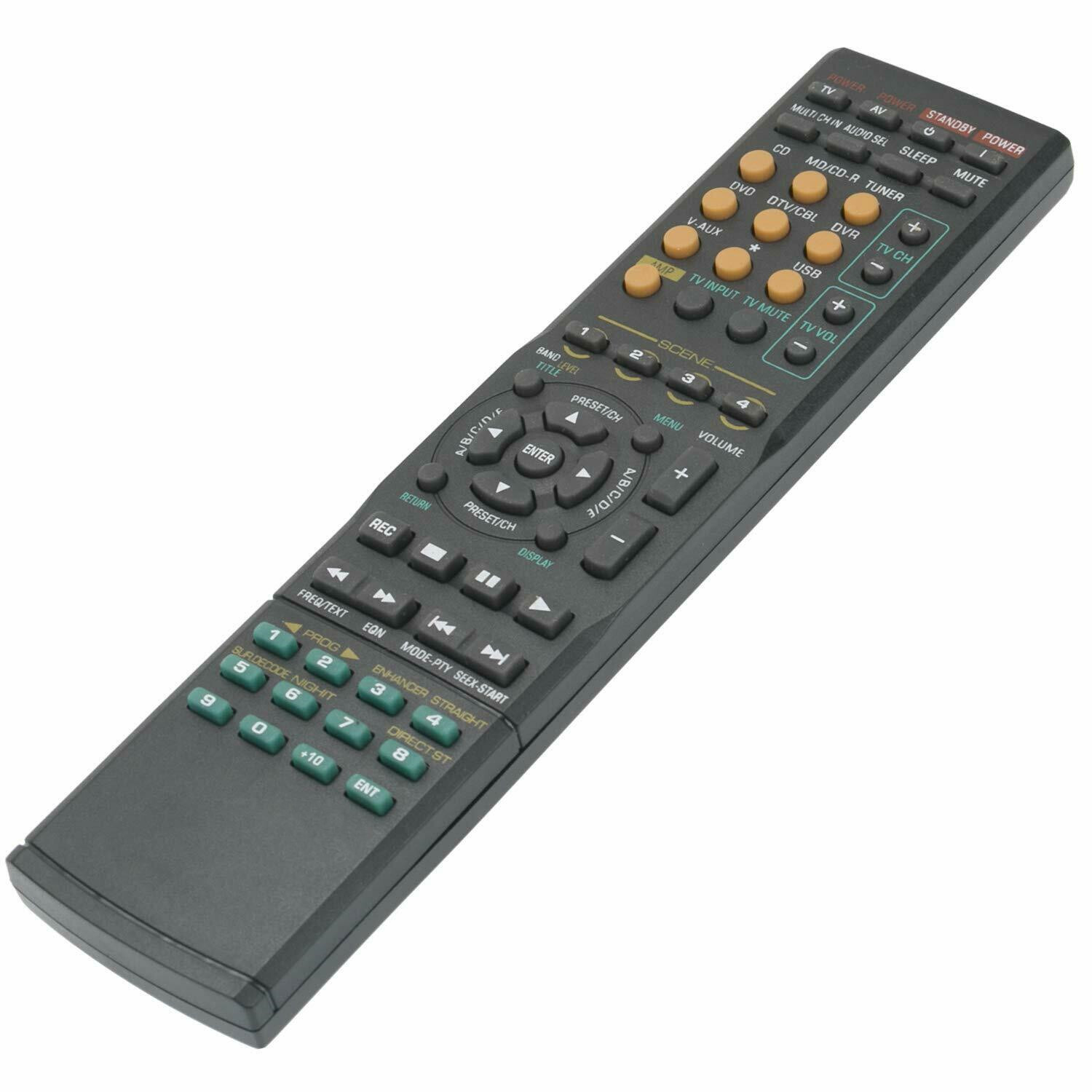 Remote Control for Yamaha RAV328 WJ19460 WJ194600 HTR5930 HTR-5950BL AV Receiver