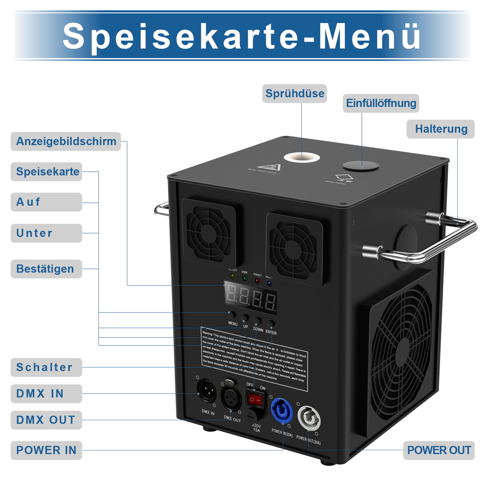 2PCS 700W DMX Cold Spark Machine Firework Machine Wedding &Flight Case