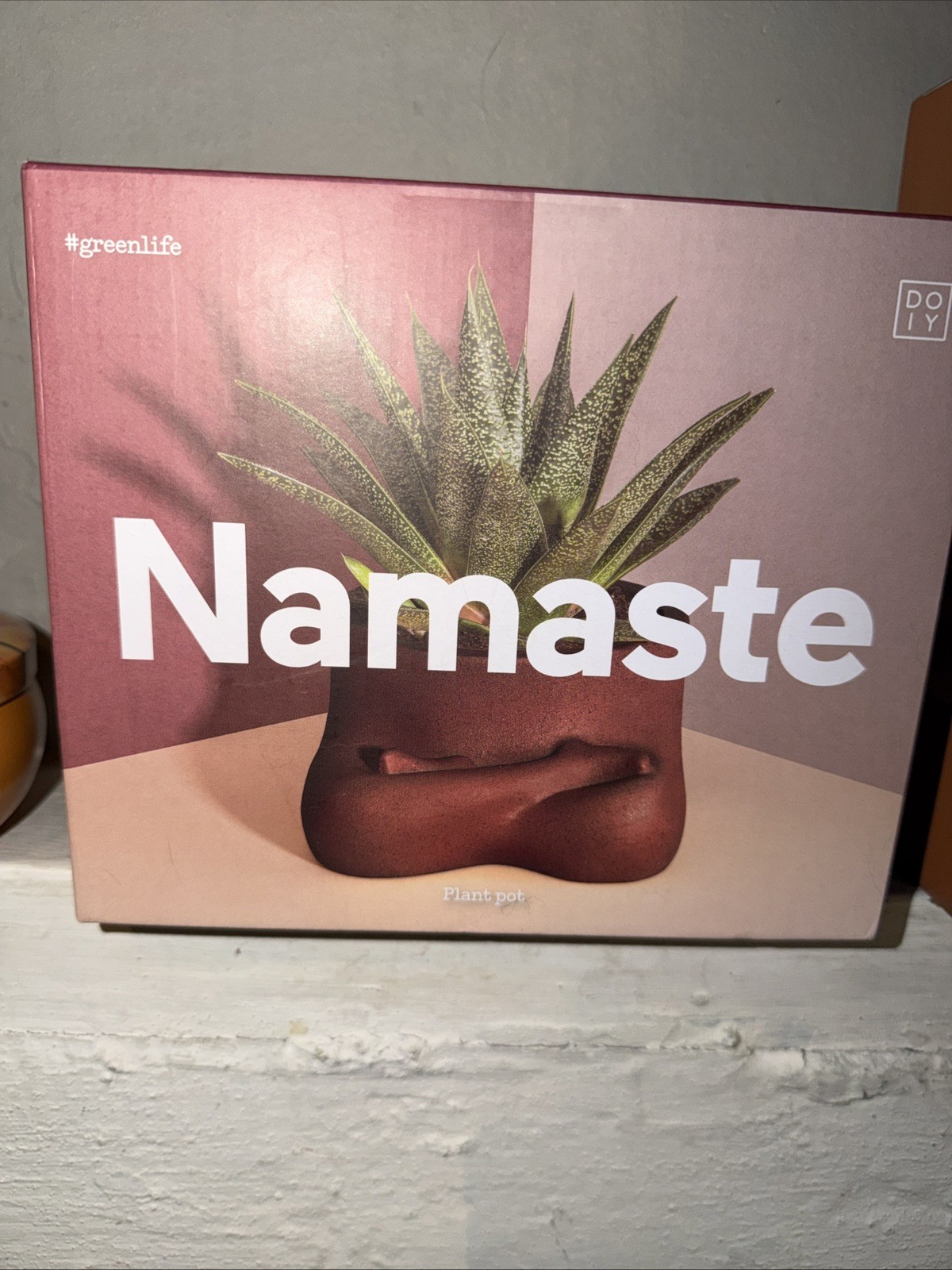 DOIY Namaste Plant Por Planter Yoga 6.5"