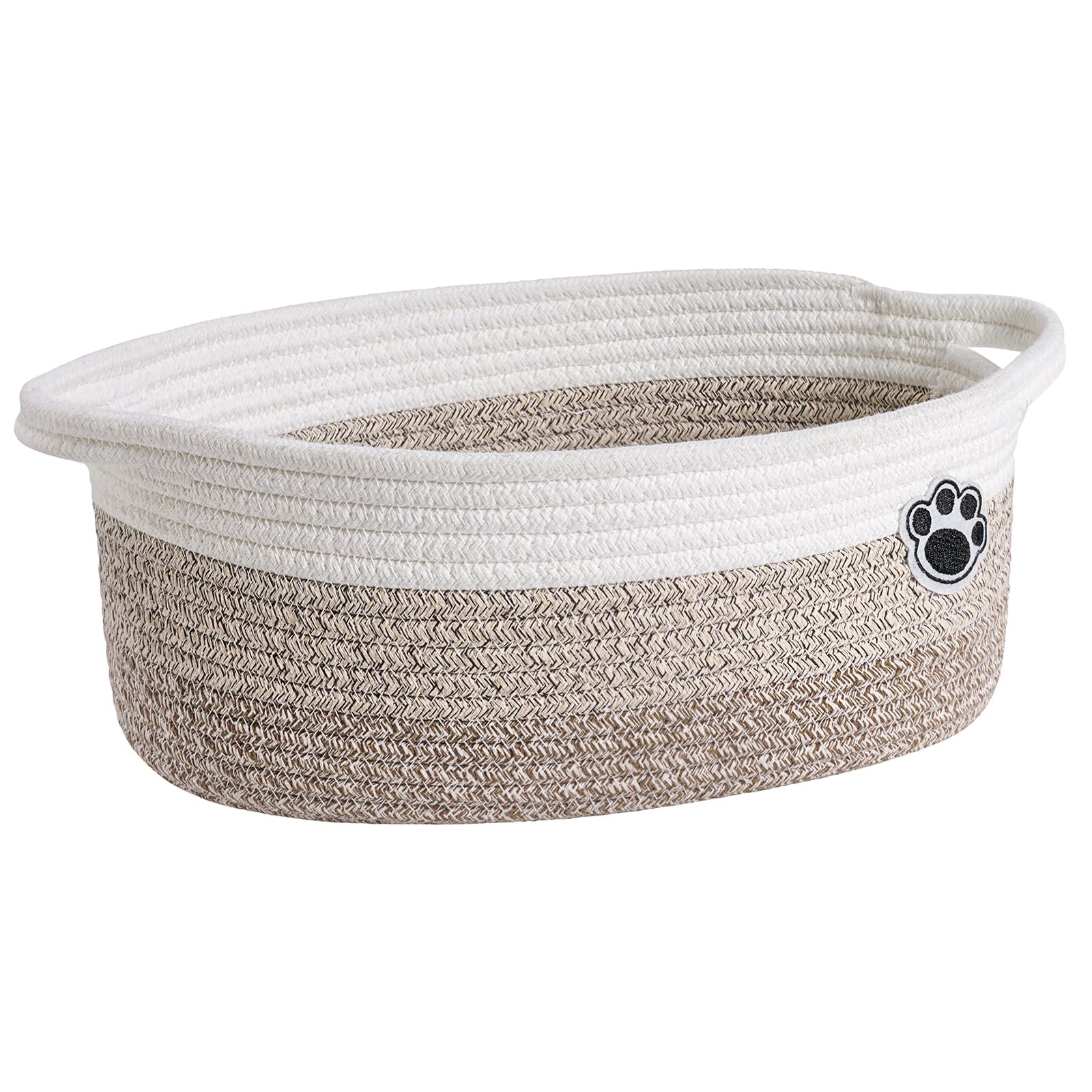Dog Toy Basket Small Gift Basket for Baby, 12"x 8" x 5" inches Woven Storage ...