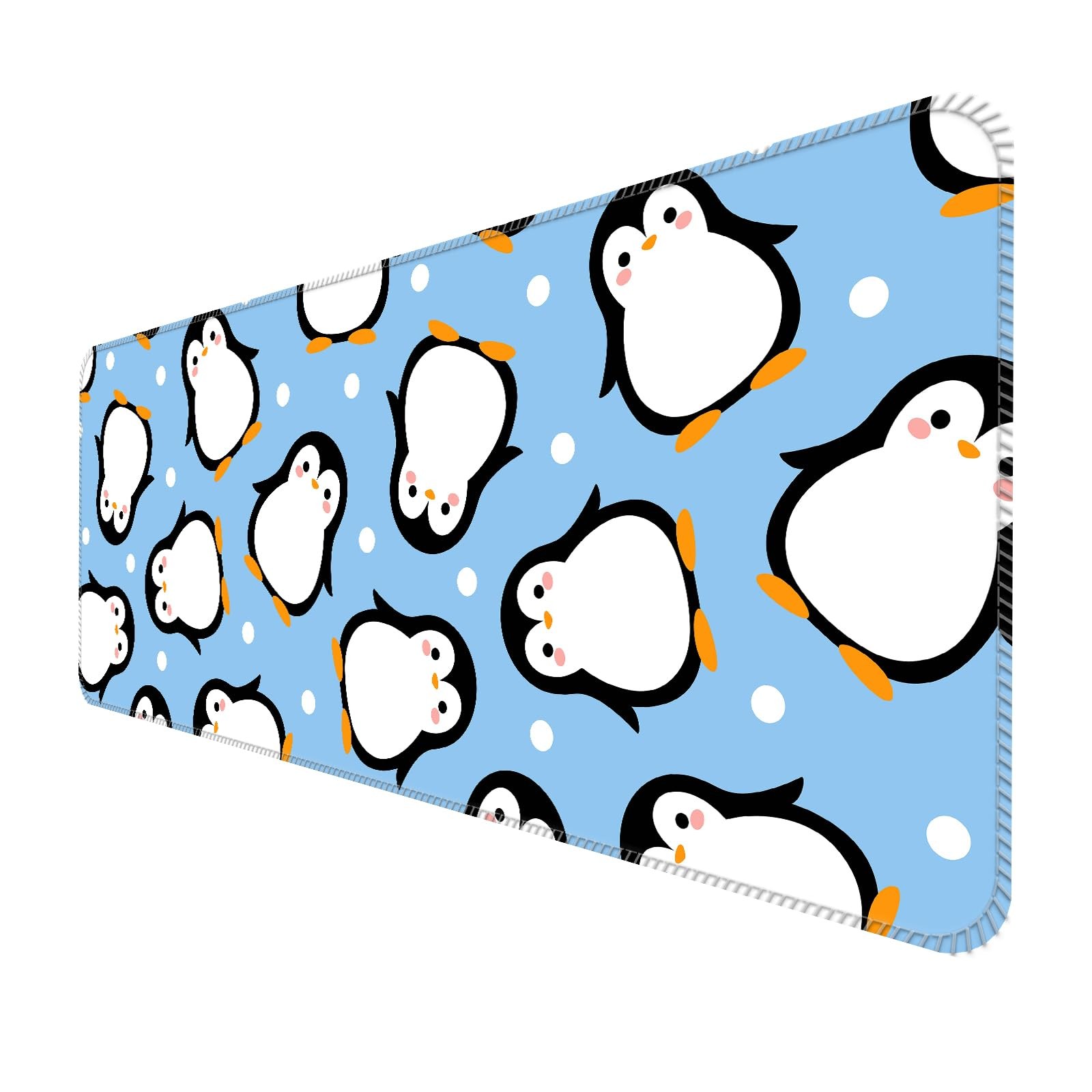 ALTEKO Large Gaming Mouse Pad, Computer Mat, Funny Blue Cute Penguins