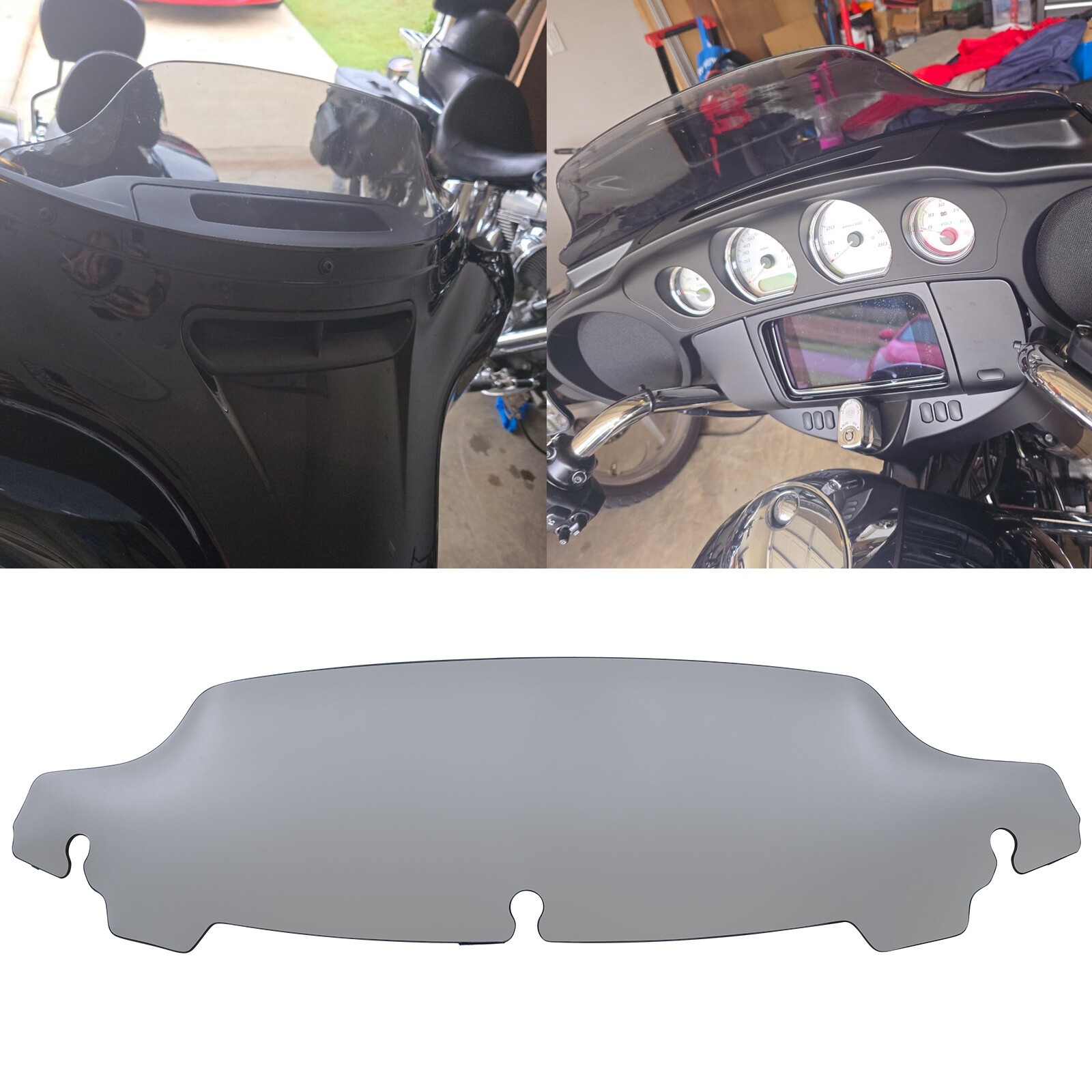 4" Smoke Wave Windscreen Windshield For Harley Street Glide ST FLHXST 2022-2023