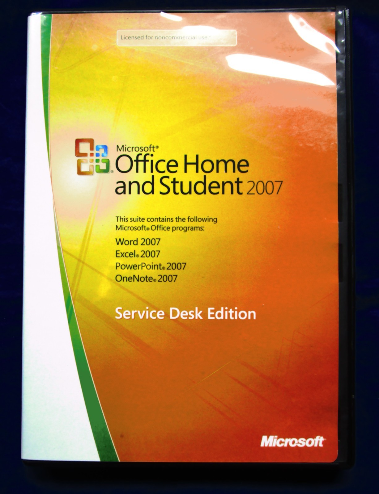 MICROSOFT OFFICE HOME & STUDENT-2007-INCLUDES-WORD, EXCEL, POWER POINT,ONE NOTE