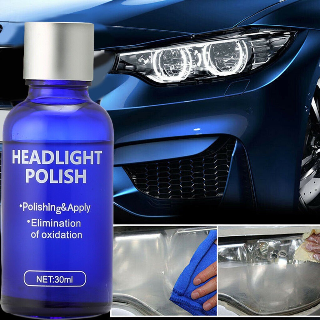 Pro Car Headlight Lens Restoration Repair Kit Polish Cleaner Cleaning Tool USA