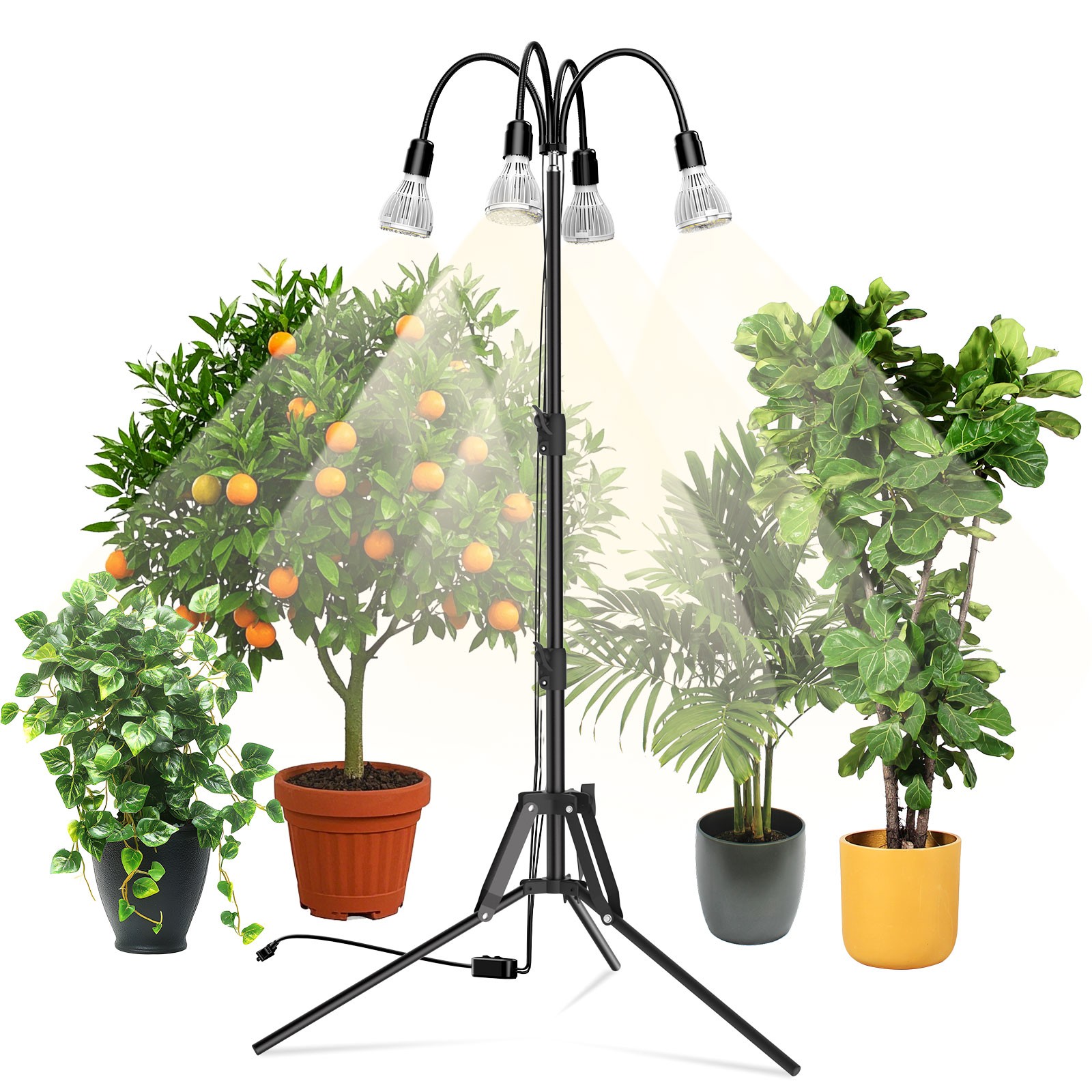 SANSI Full Spectrum LED Grow Light 120W=900W Grow Lamp With Replaceable Bulbs