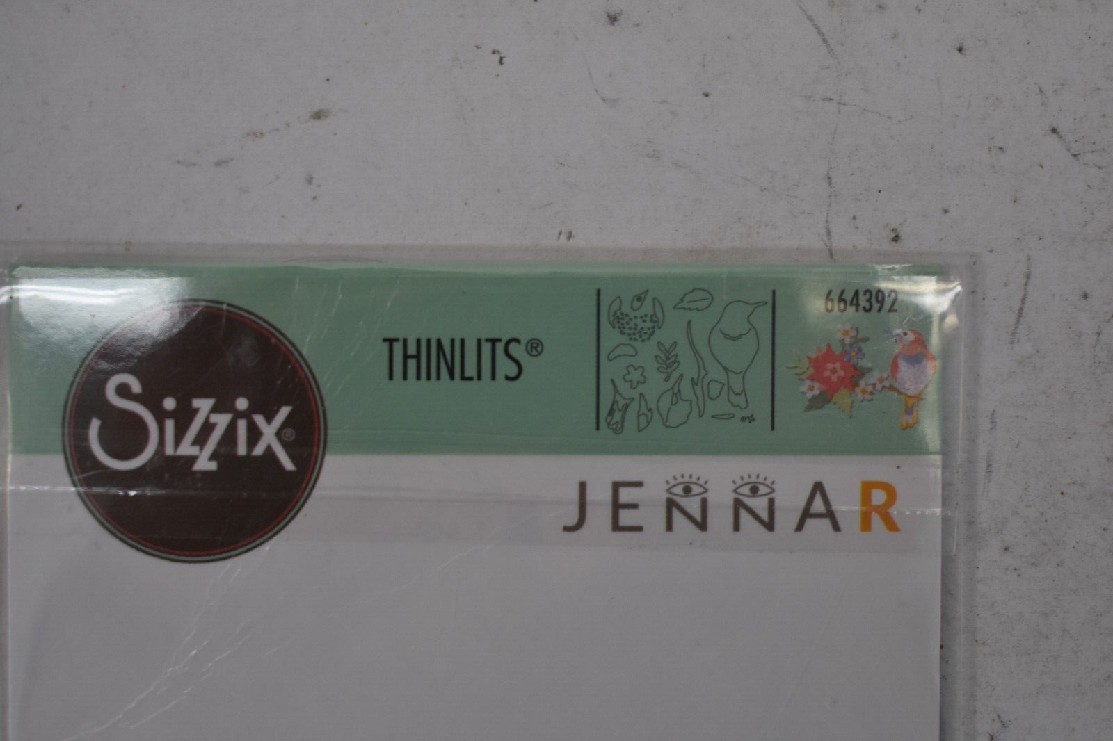 Sizzix Thinlits Die Set Jennar 14 Piece Set 664392 Bird On Fig Design Floral