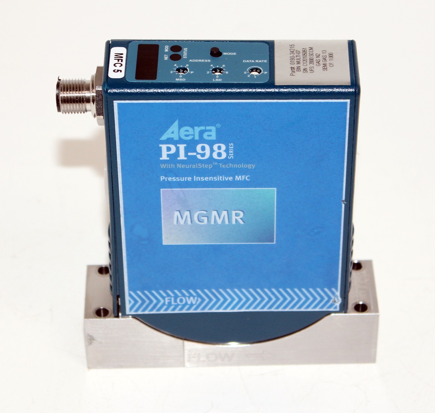 Aera  FC-PIR98x Series, AR, 3000 SCCm Mass Flow Controller