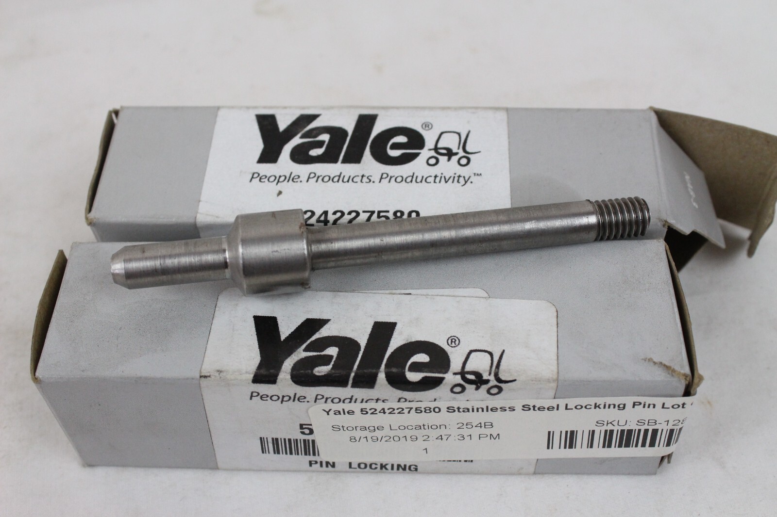 Yale 524227580 Stainless Steel Locking Pin Door Handle Lock Lot of 2 New