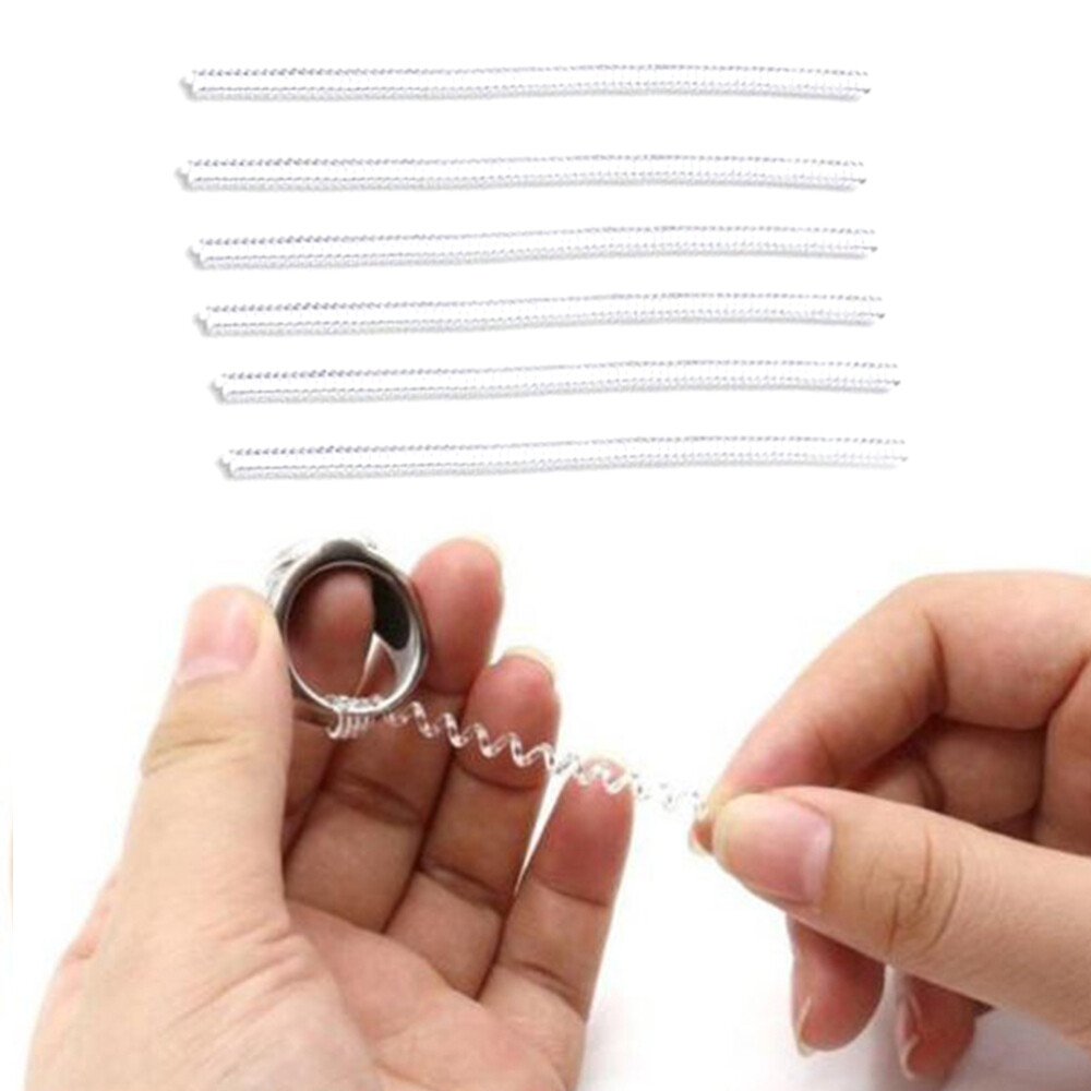 6Pcs Ring Size Reducer Women Silicone Rings Resizing Small Device