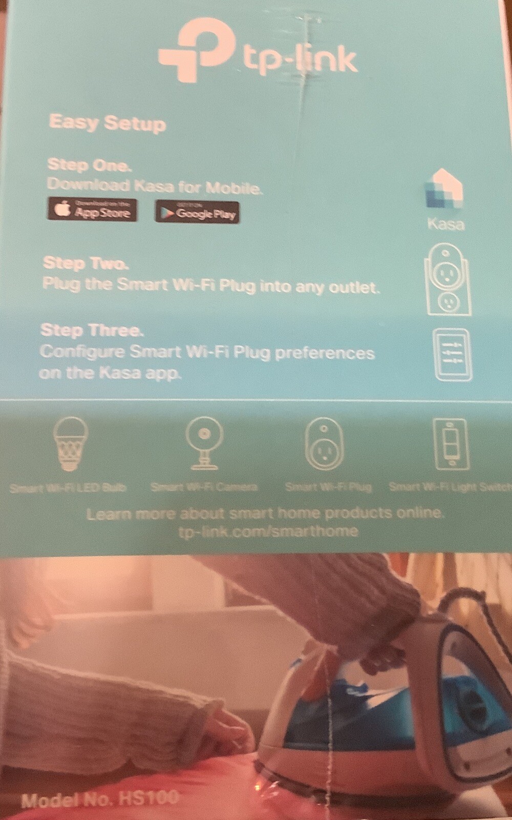Link & Smart-TP -HS100 Smart WiFi Plug - w/ Google Assistant & Amazon Alexa