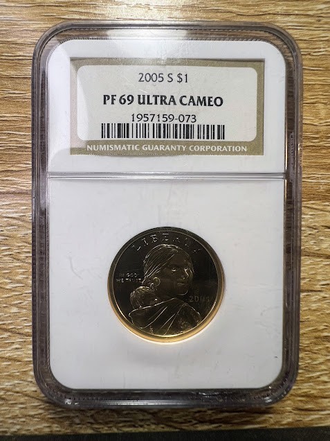 2005-S Proof Sacagawea Dollar NGC PR69 UCAM - Actual Coin - Free Shipping