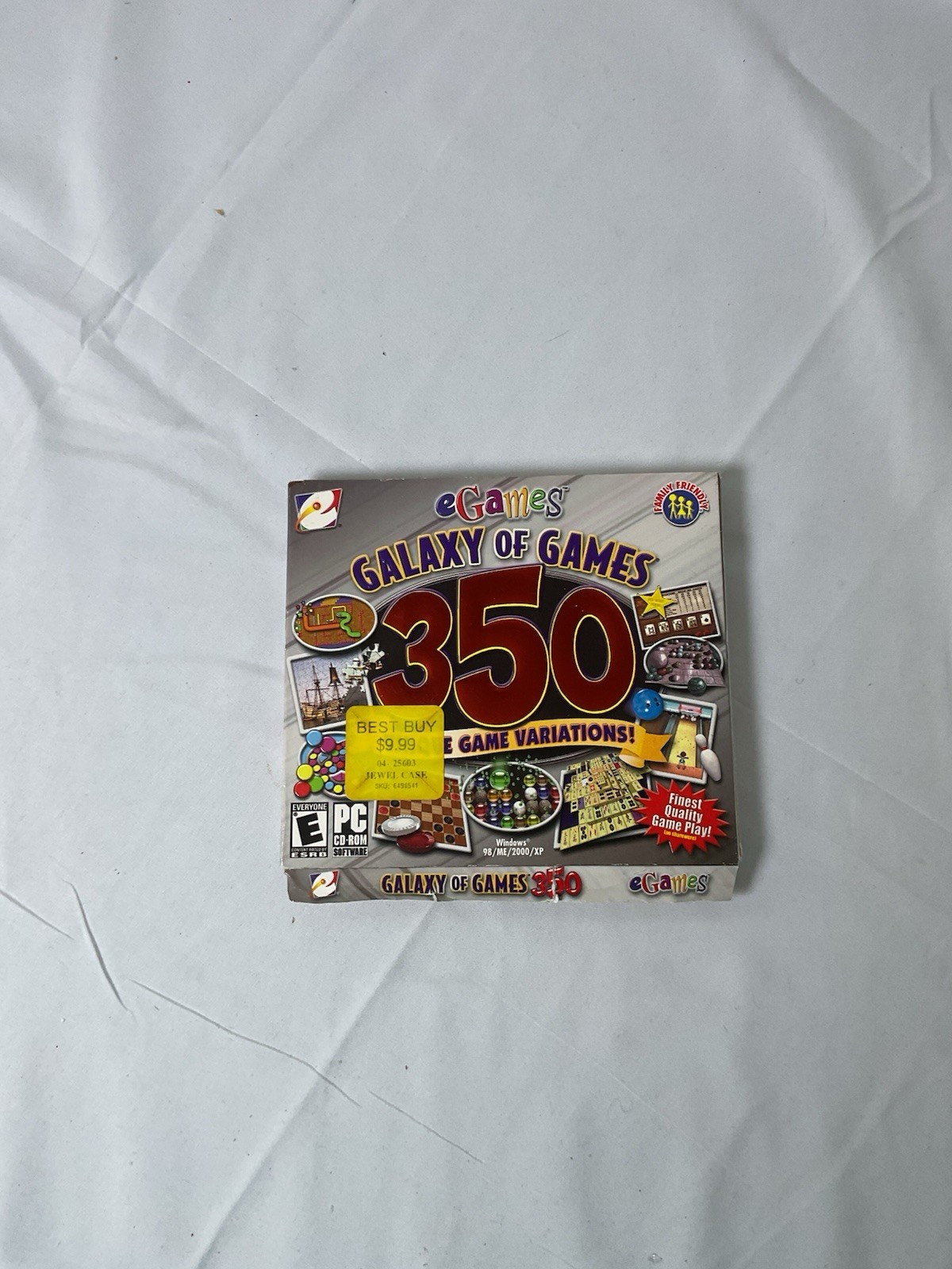 Galaxy of Games 350 PC CD solitaire, chess, racing, puzzle, card, space, arcade!