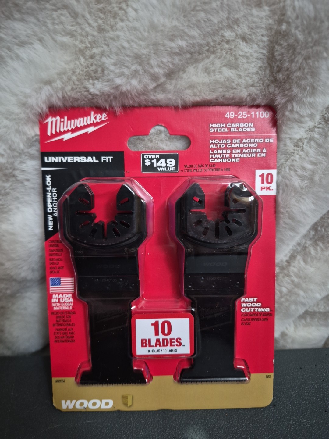 Milwaukee 49-25-1100 Universal Fit 10-Pack Fast Cutting WOOD BLADES