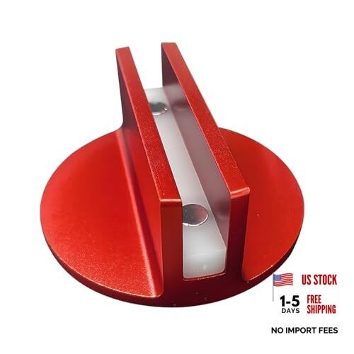 YoRise Universal Magnetic Jack Pad, 0.37" Slotted Jack Puck Pinch Weld Red