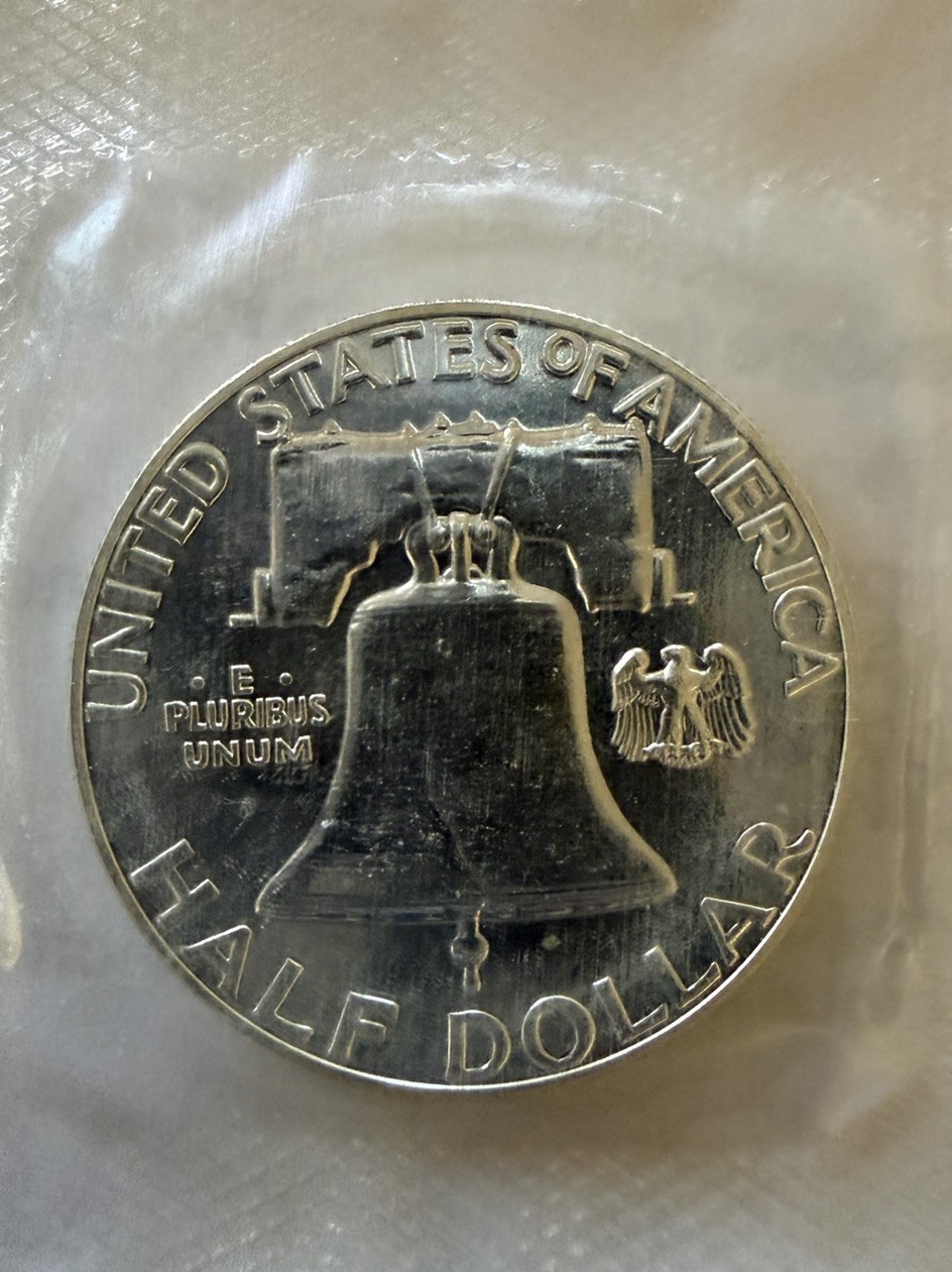 1959 Franklin Half Dollar Silver Proof Enclosed From Mint 50C