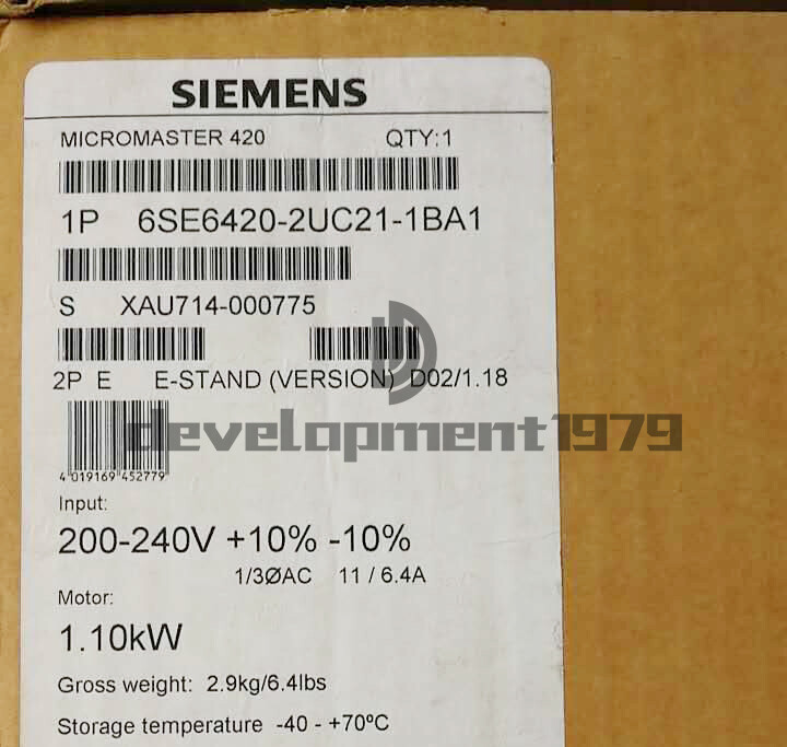 1PCS NEW SIEMENS Frequency converter 6SE6420-2UC21-1BA1 6SE6 420-2UC21-1BA1