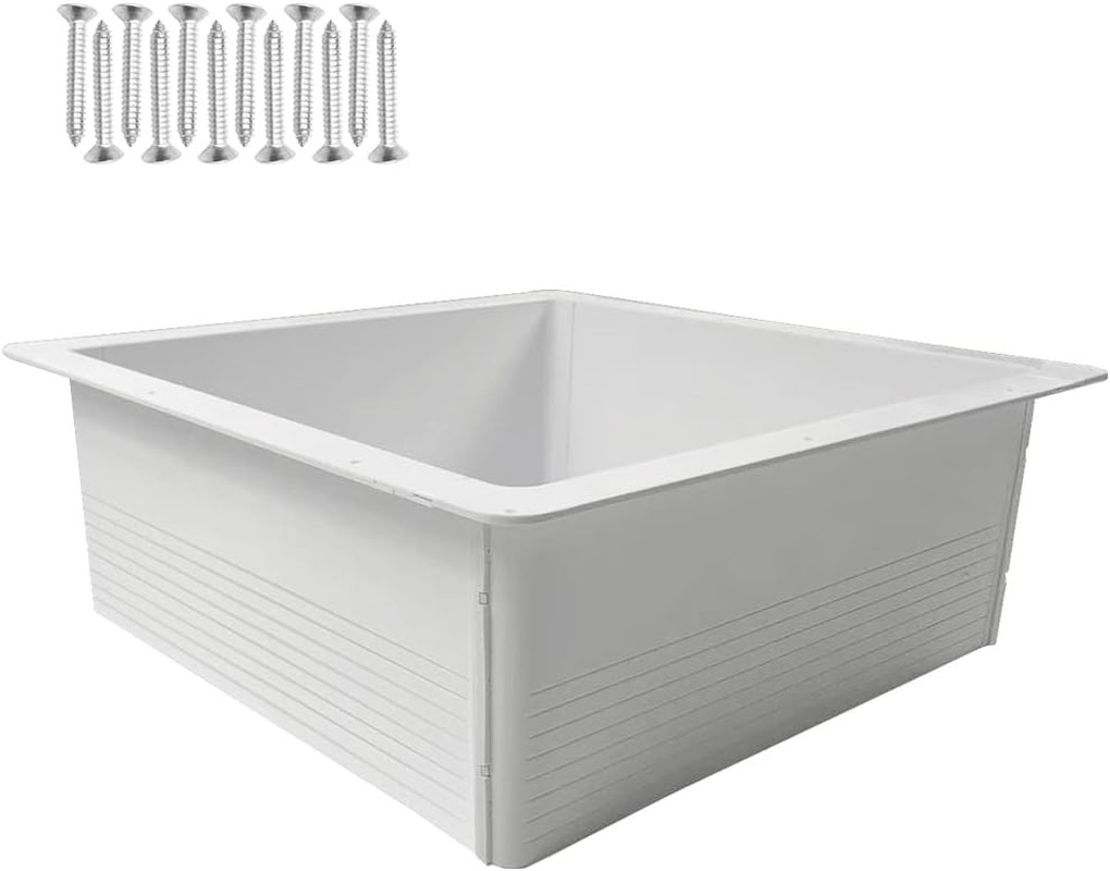 Deep Radius Vent Garnish Replacement - 5.5" Vertical Leg, ABS Material