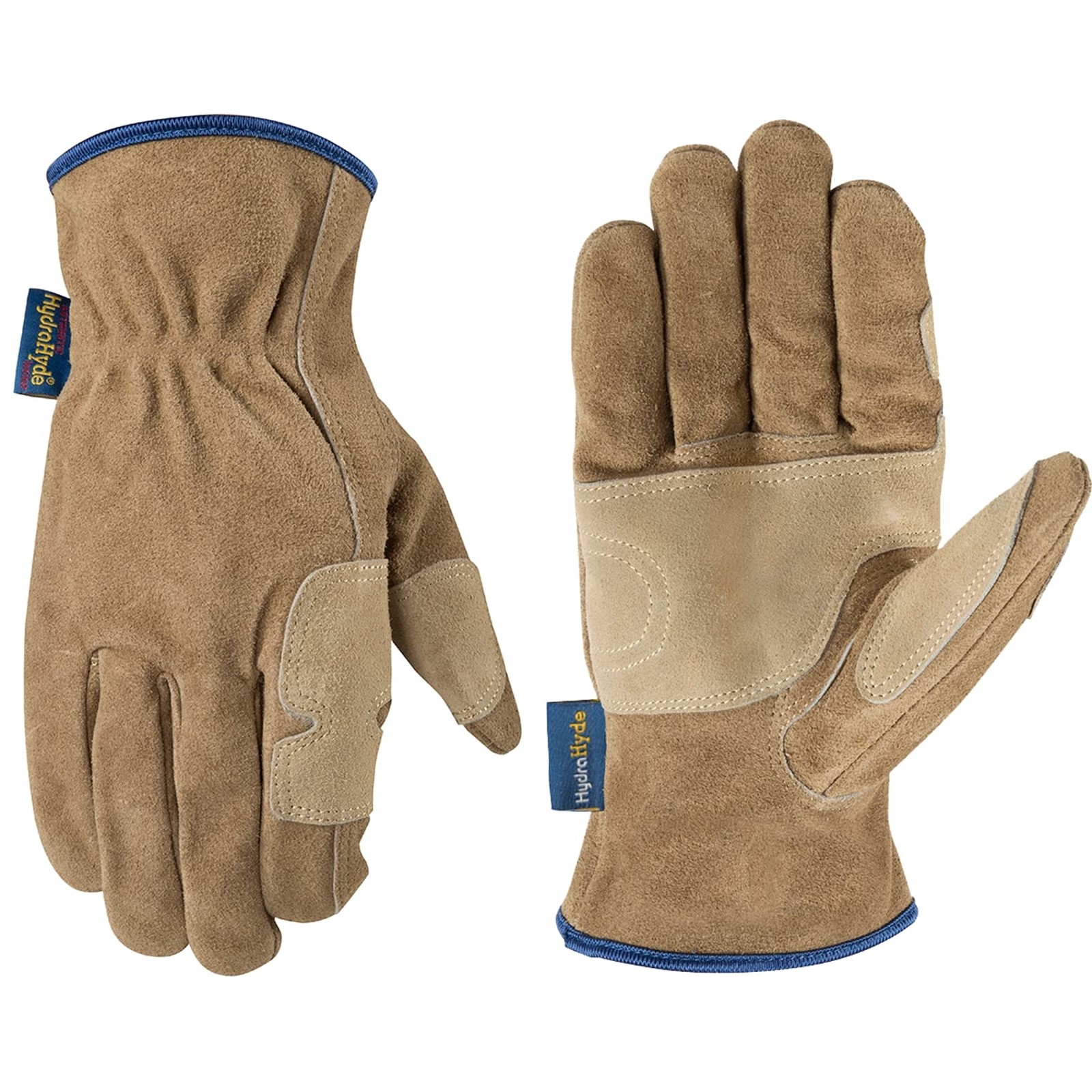 Wells Lamont Men’s HydraHyde Leather Work Gloves, Medium (Pack of 1), Tan