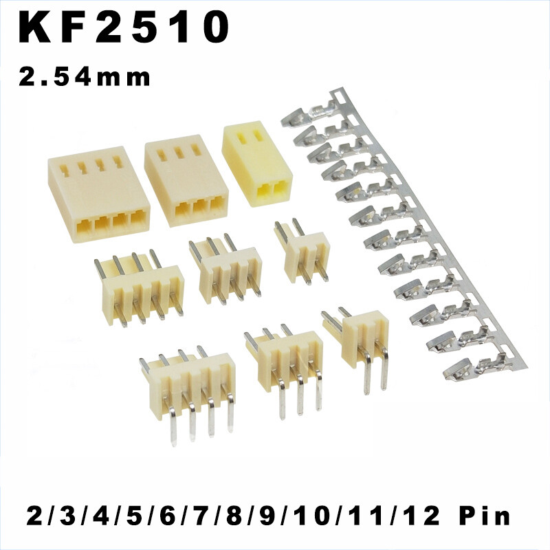 2.54mm KF2510 Connector Header Plug/Socket/Housing/Crimps Terminals 2 - 12 Pins
