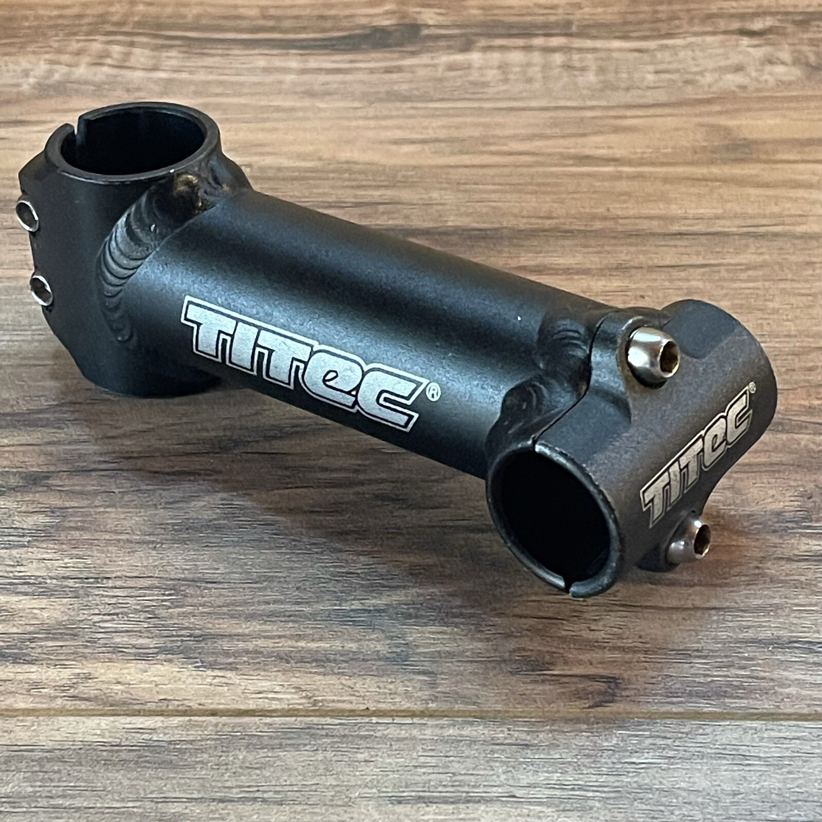 Titec 120mm MTB Stem 1 1/8 0 Degree 25.4 Black Aluminum