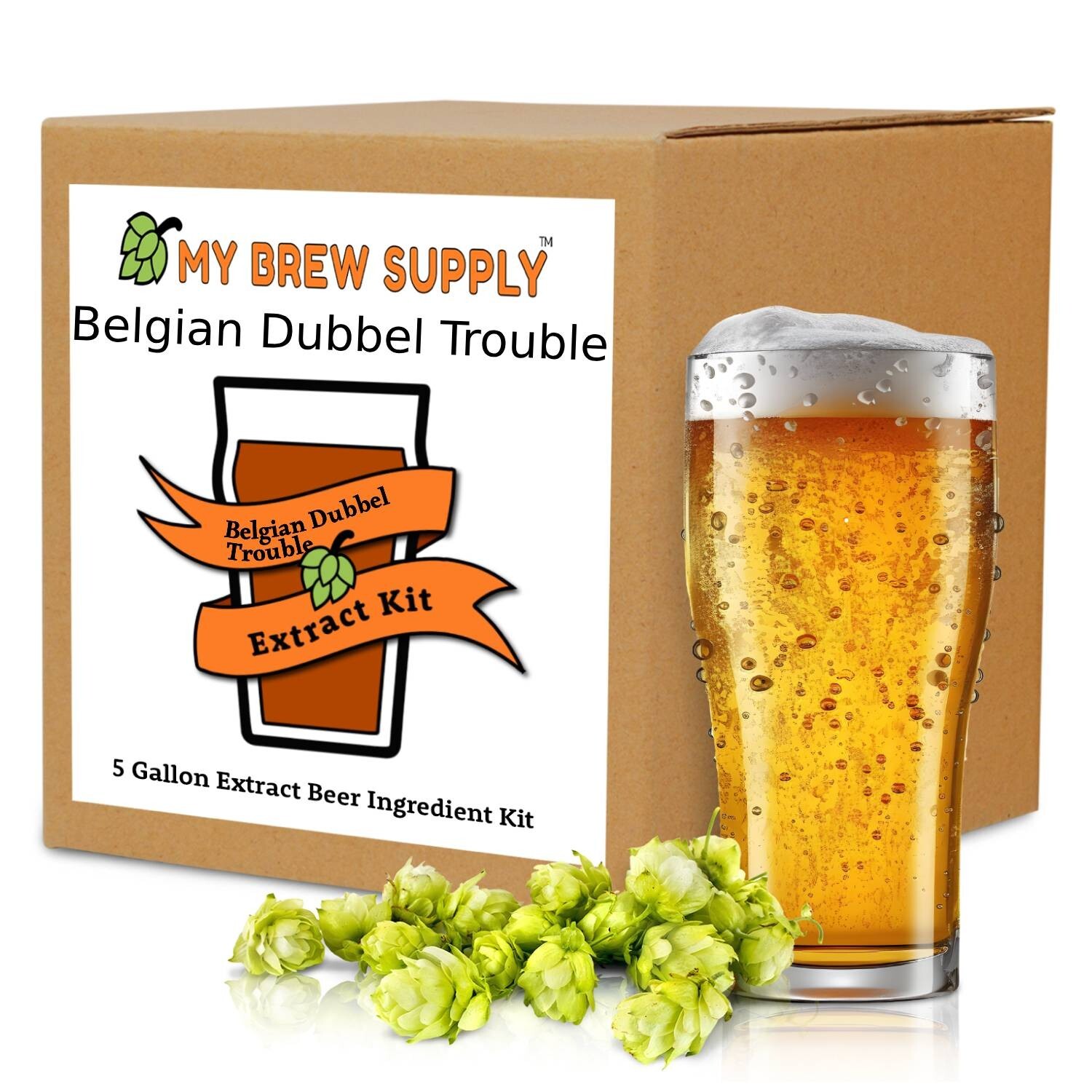Belgian Dubbel Trouble Homebrew 5 Gal Beer Extract Kit - My Brew Supply