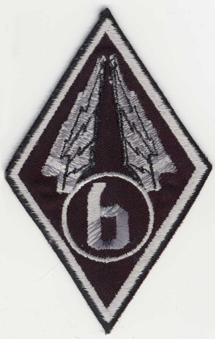 Starship Troopers Mobile Infantry Winged Diamond '6' Patch w/HOOK Backing