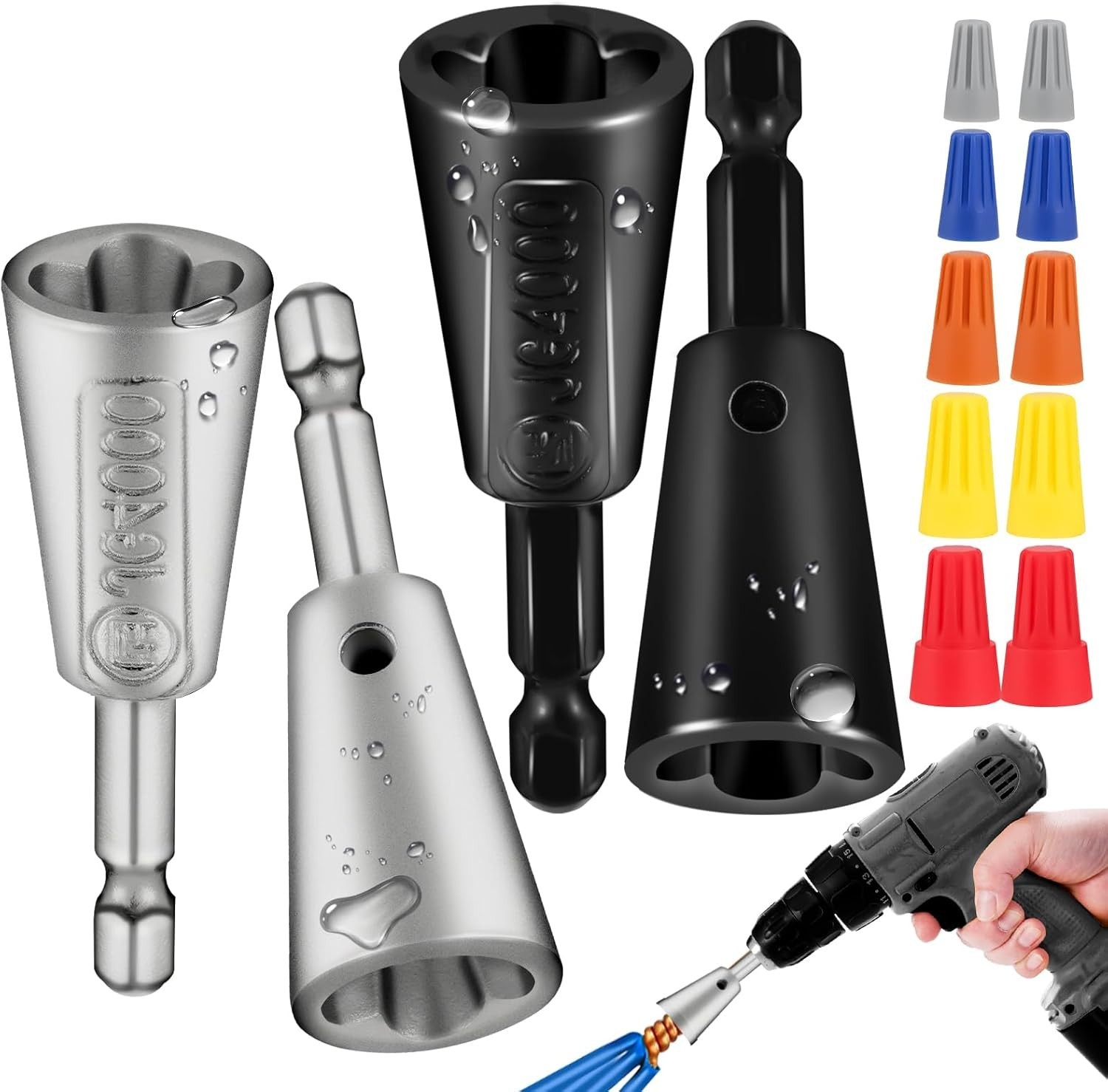 Juego de 4 herramientas multifuncionales para retorcer cables para taladro