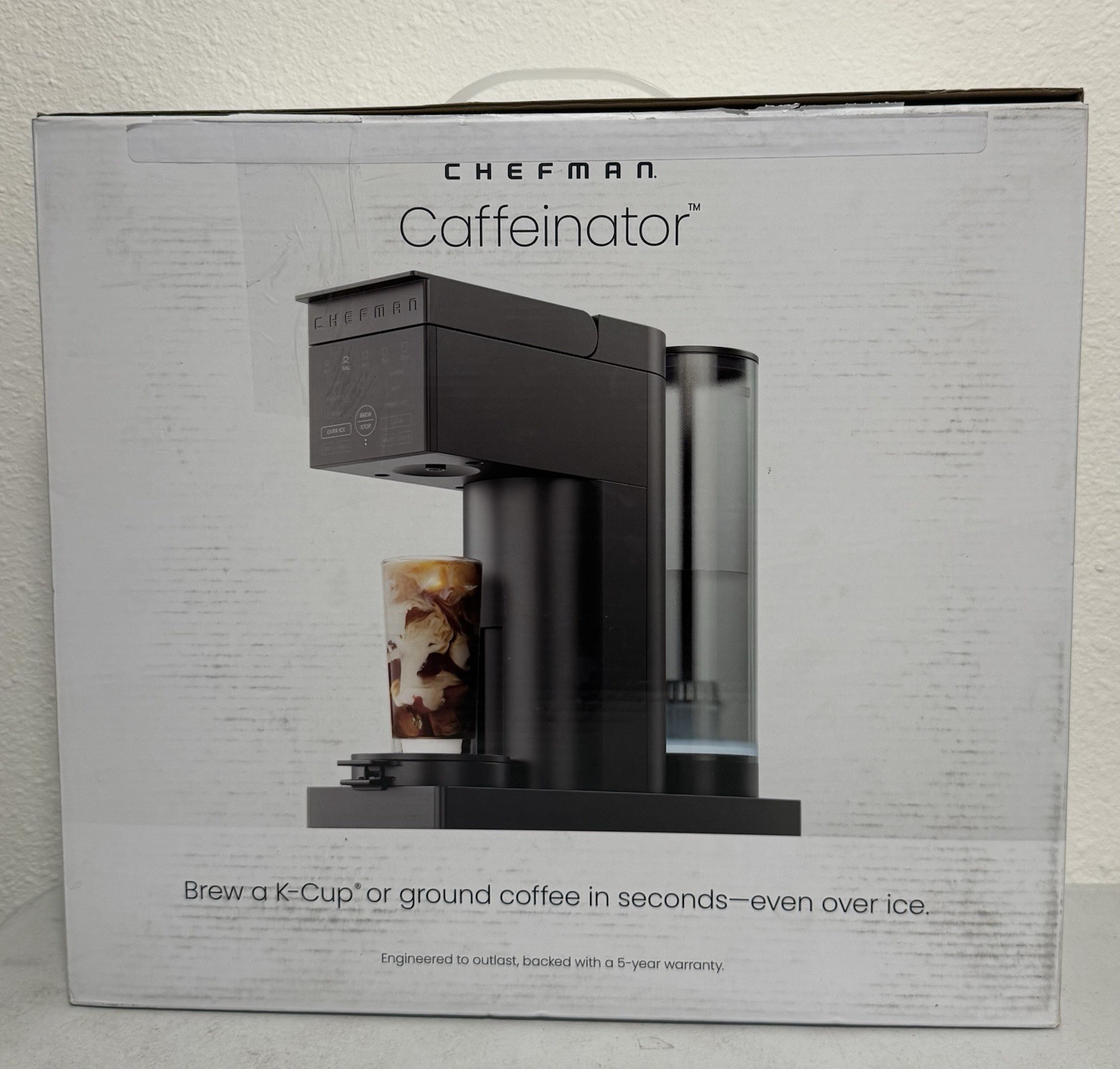 Chefman Caffeinator Single Serve Coffee Maker – RJ14-DB-MID-WM - Missing POD