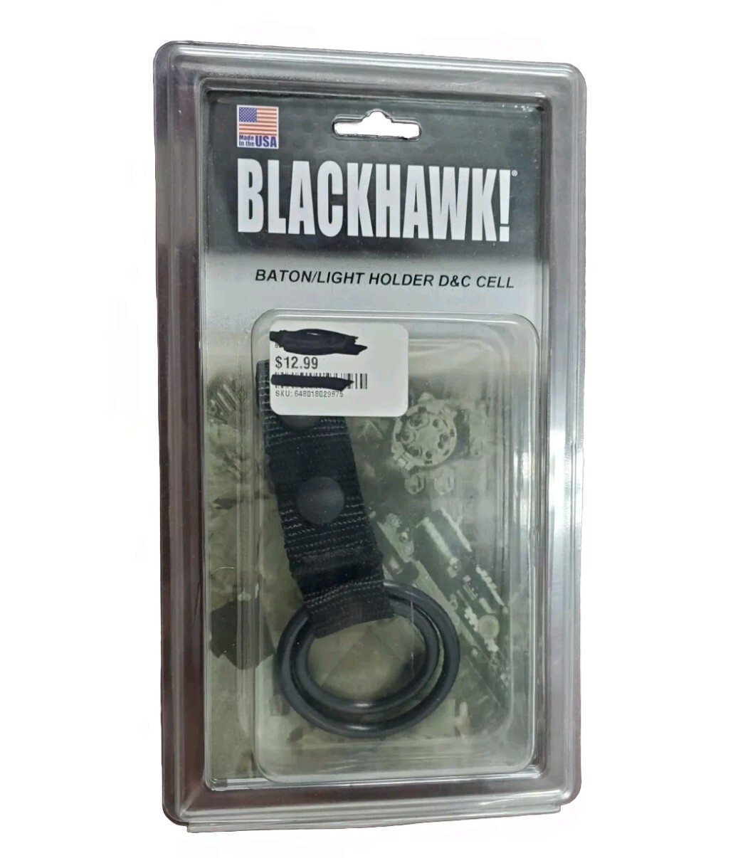 Blackhawk Gear Light Baton Holder D&C Cell Belt Loop Slot 44A201BK