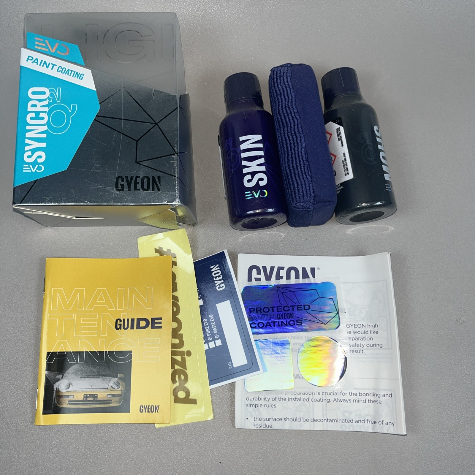 GYEON Q2 Syncro EVO 30ml | Two Layer Paint Coating Kit