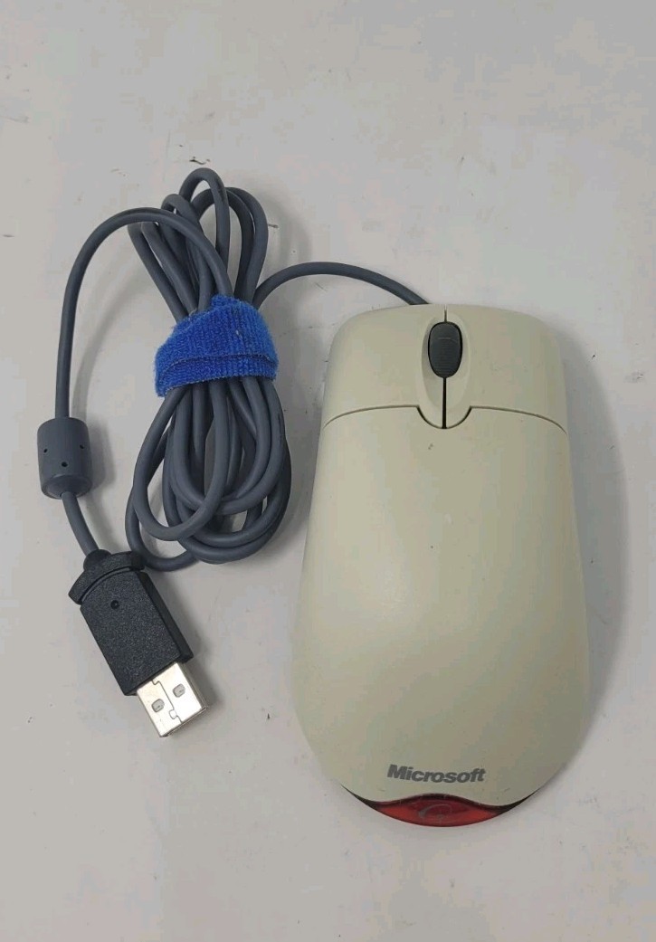 Microsoft Optical Wheel Mouse USB and PS/2 Compatible X08-71118 Works