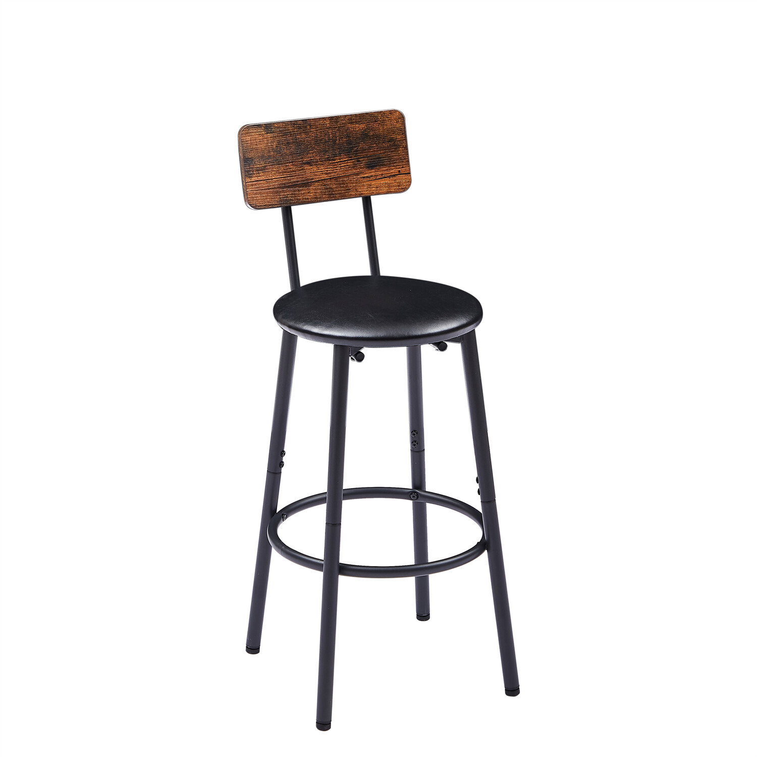 3 Piece Bar Table Set Counter Height Kitchen Pub Table 2 Upholstered Stools US