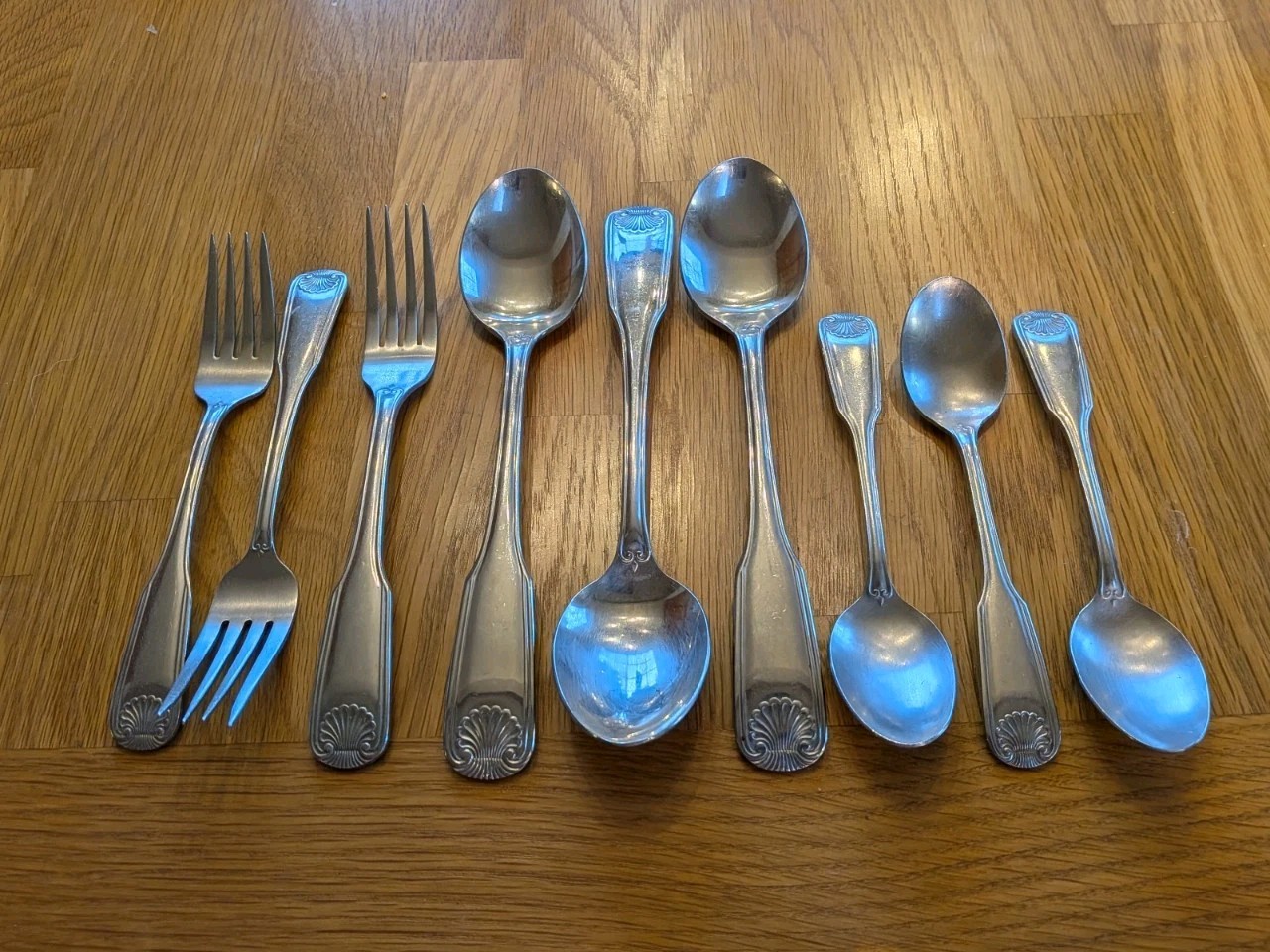 Serco Sea Shell Stainless Steel Japan Flatware Set-9 Piece