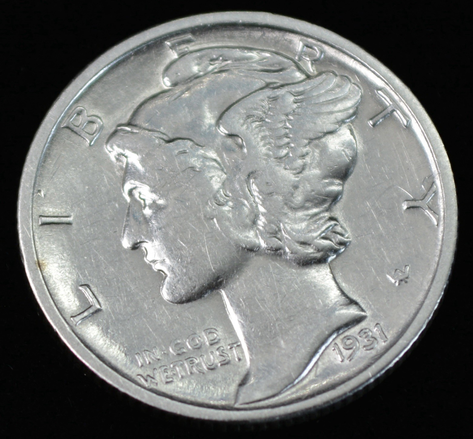 1931 S Mercury Dime 10c- AU  Better Date San Francisco Minted