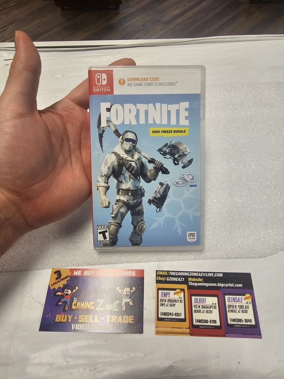 (Box Only) Fortnite: Deep Freeze Bundle - Nintendo Switch. No Game!!