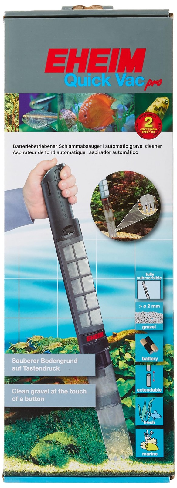 Quick Vac Pro Automatic Gravel Cleaner and Sludge Extractor- PetOverstock