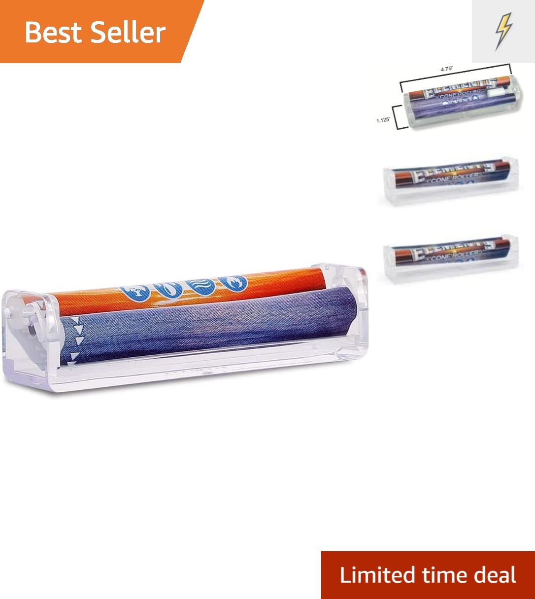 Portable Cone Rolling Machine 110mm: Includes 8 Sheets of Natural Paper
