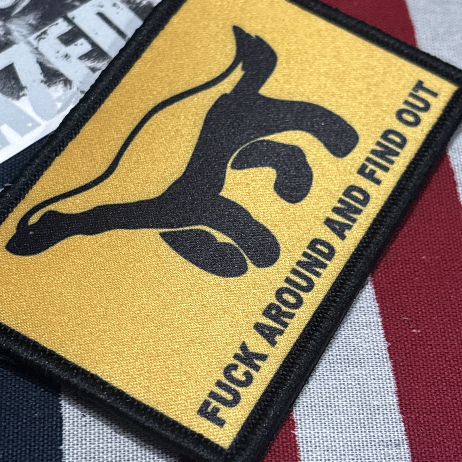 Honey Badger FAFO Patch Hook & loop High Quality 2x3”