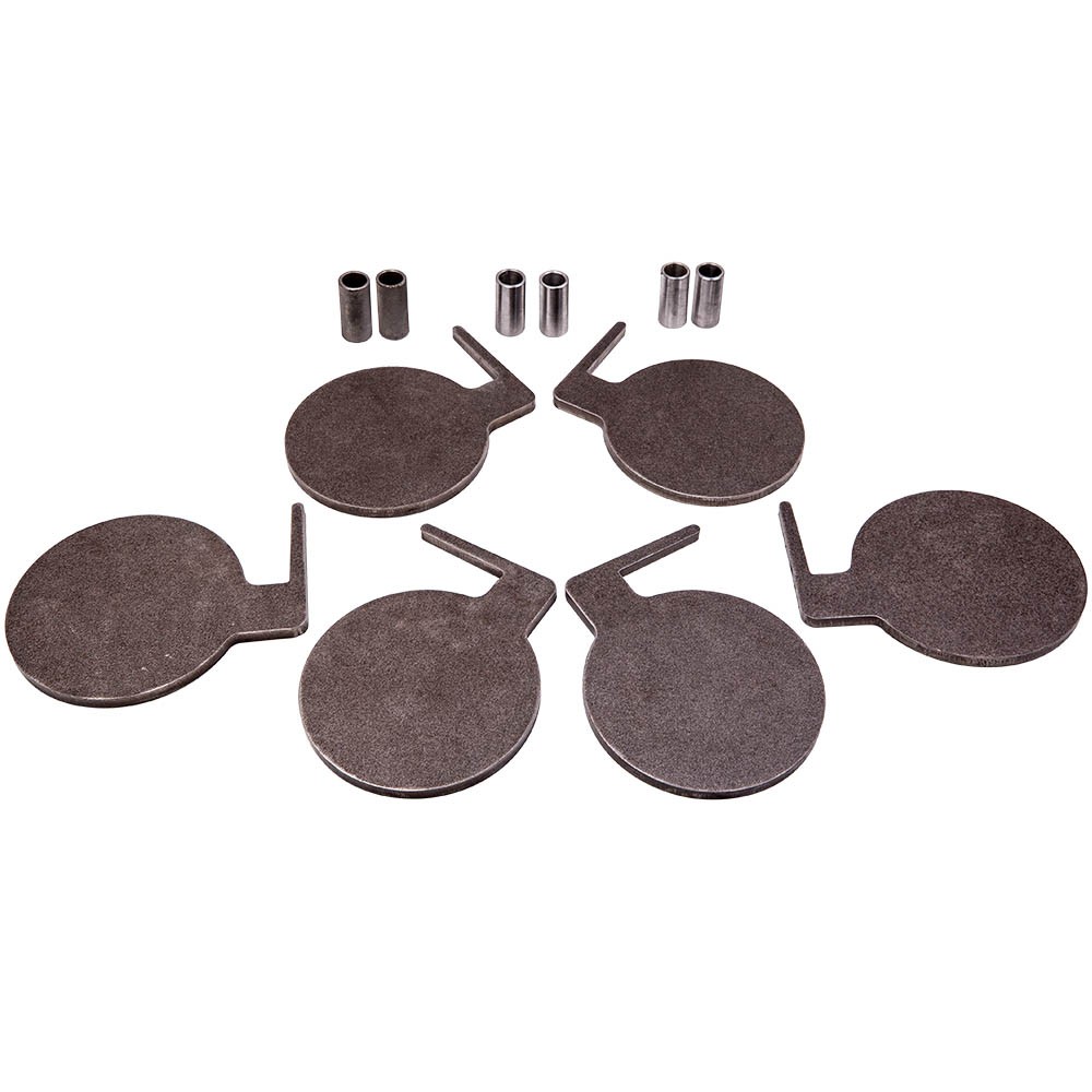AR500 Steel Target Dueling Tree DIY Kit 6pc 6" x 3/8" Paddles with Tubes Brand