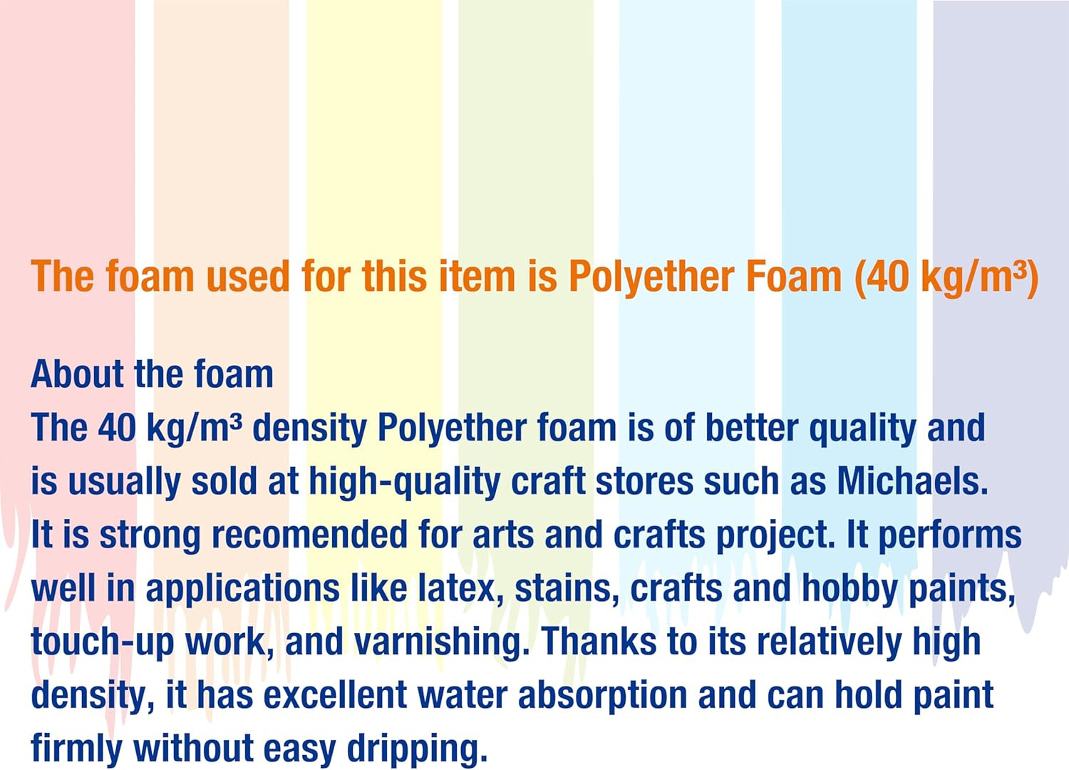 Foam Brush 25pcs with High Density Foam for Multi Project(1/2", 1", 2", 3")