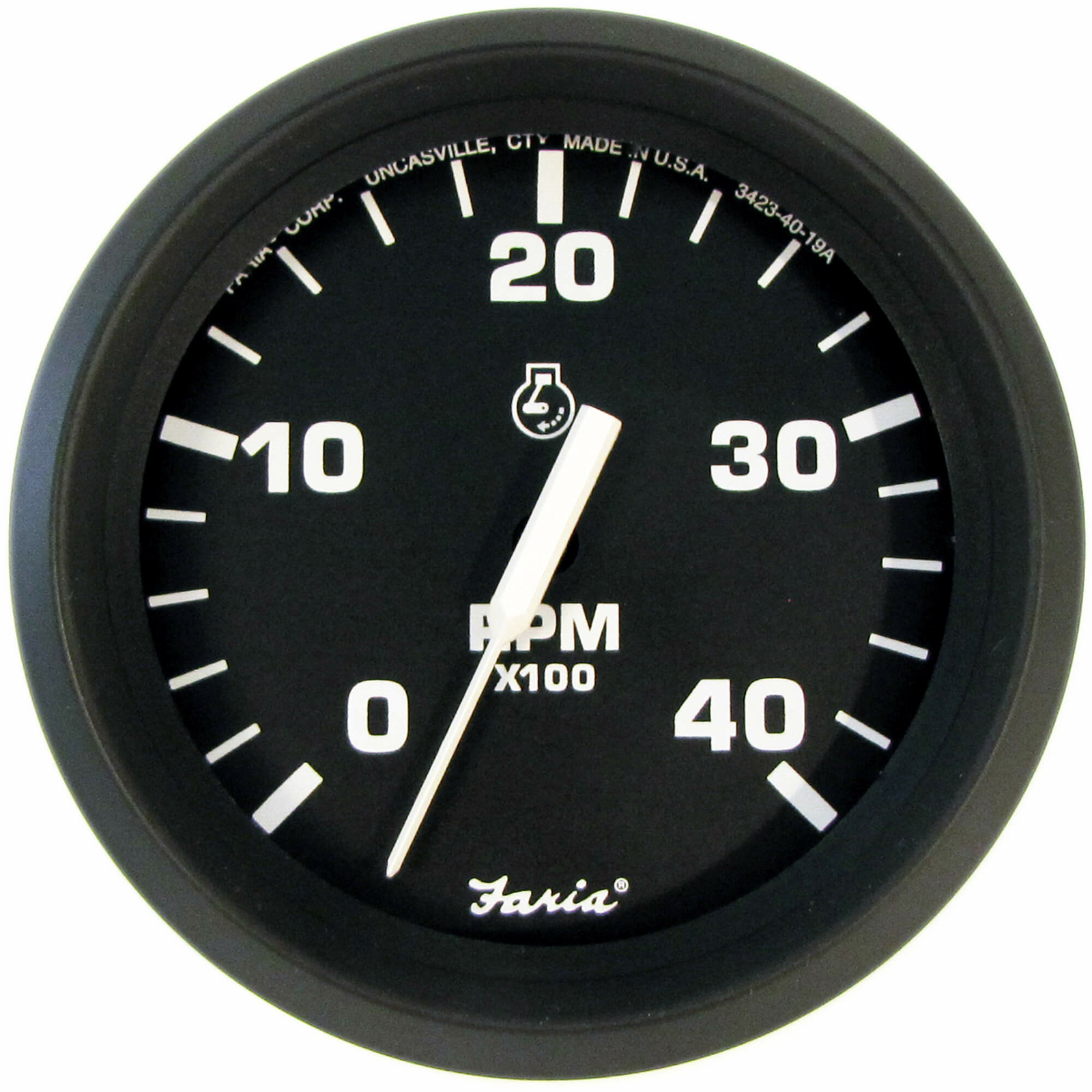 Faria F32842 Euro 4000 RPM Diesel Tachometer 4 in. TD9122