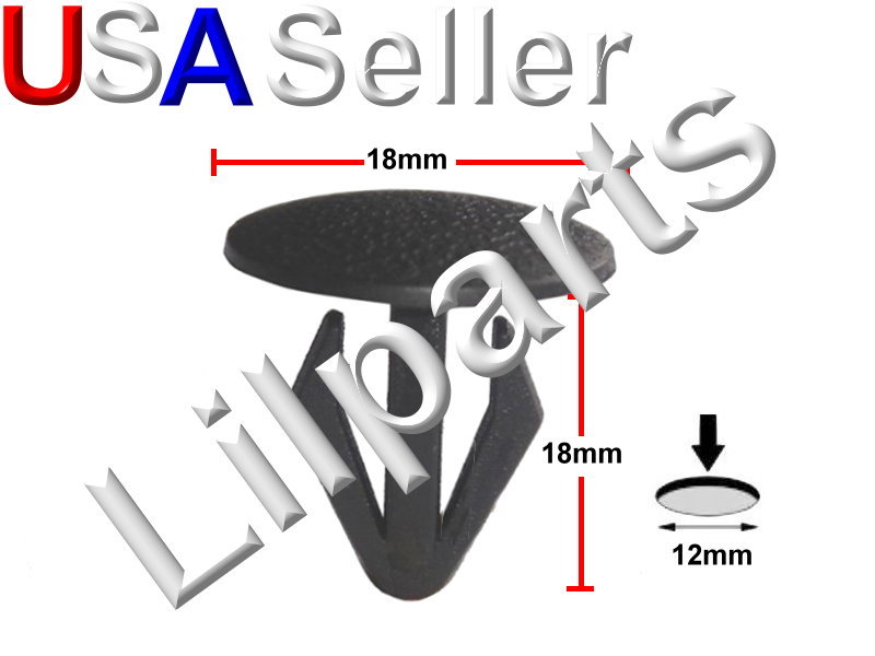Mazda Black Nylon Fastener Retaining  Clip Retainer 8133-50-022 A14380
