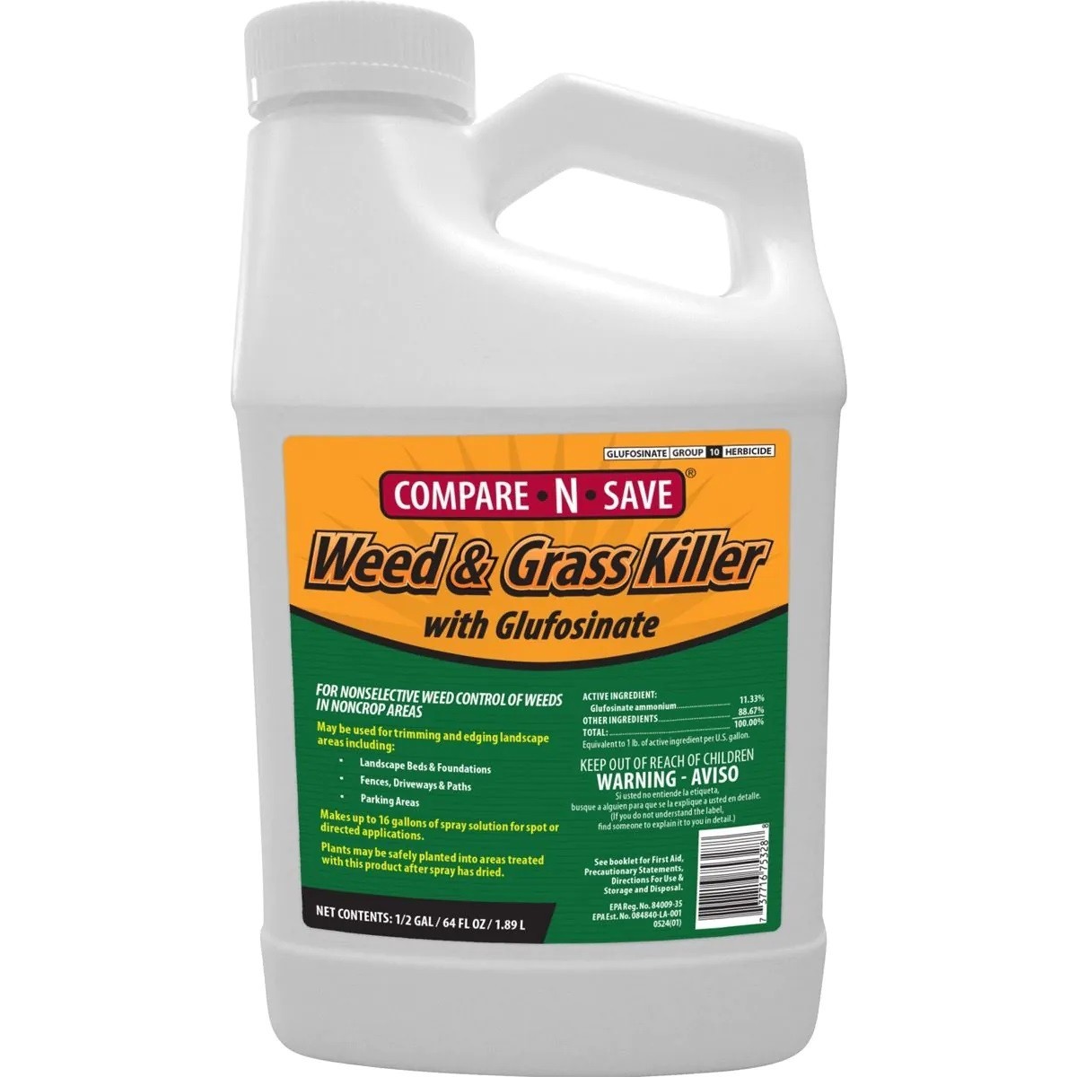 Compare-N-Save Weed and Grass Killer with Glufosinate - 64Oz