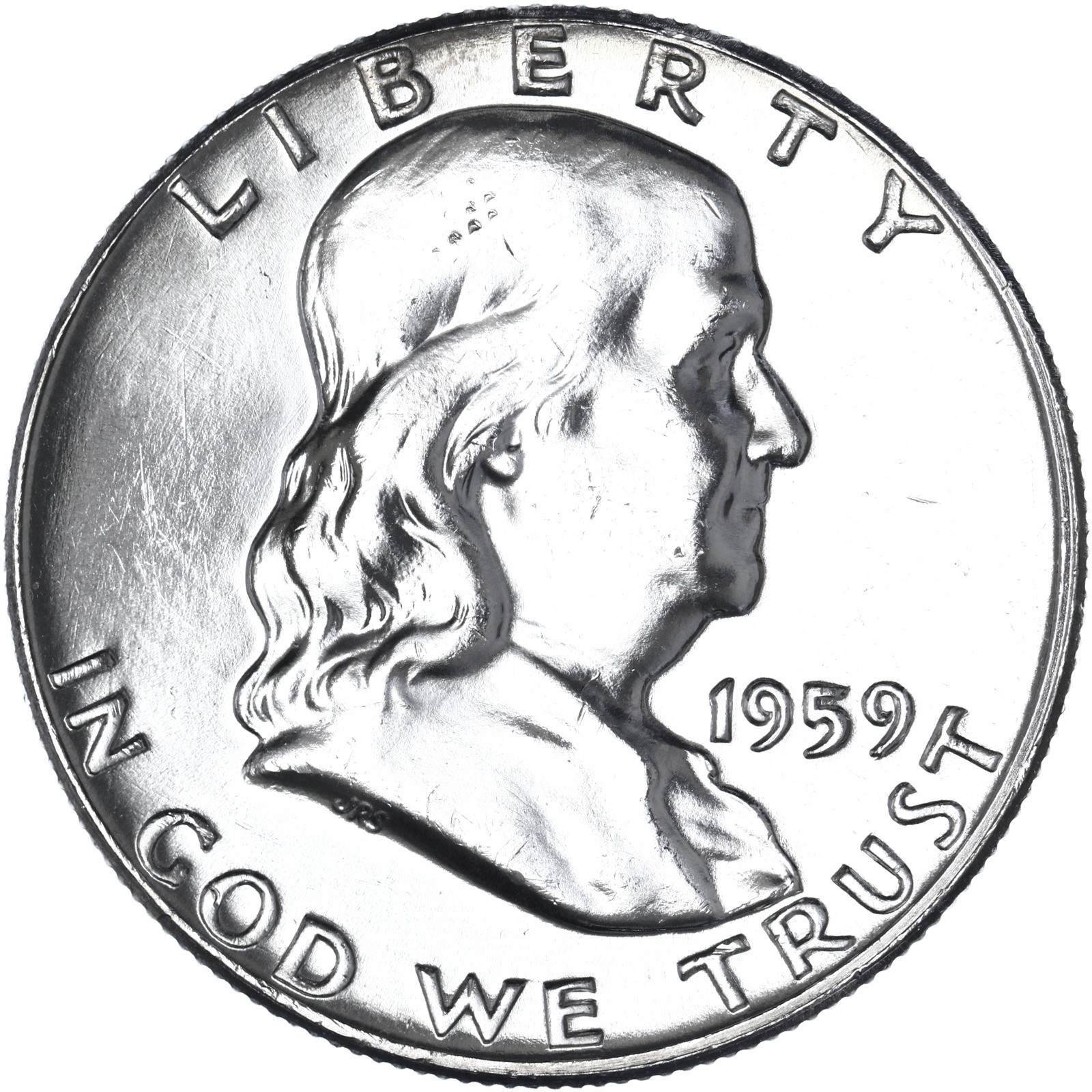 1959 (P) Franklin Half Dollar 90% Silver BU