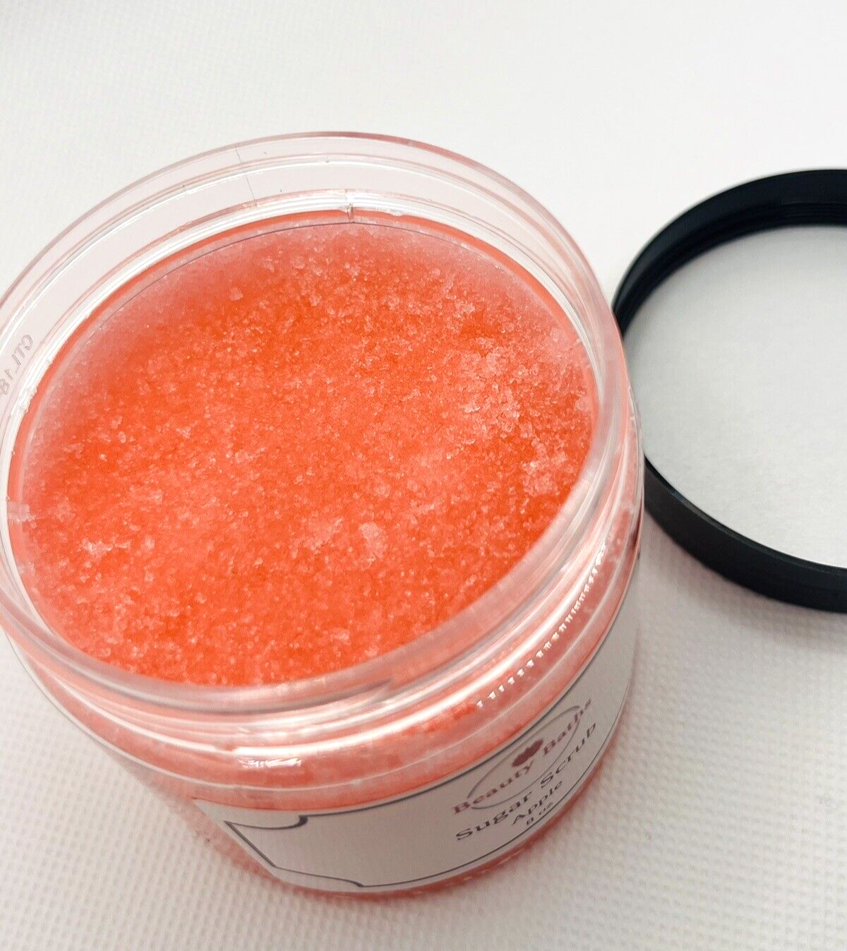 Apple Sugar Scrub Exfoliating Body Scrub gift for her handmade bath scrub